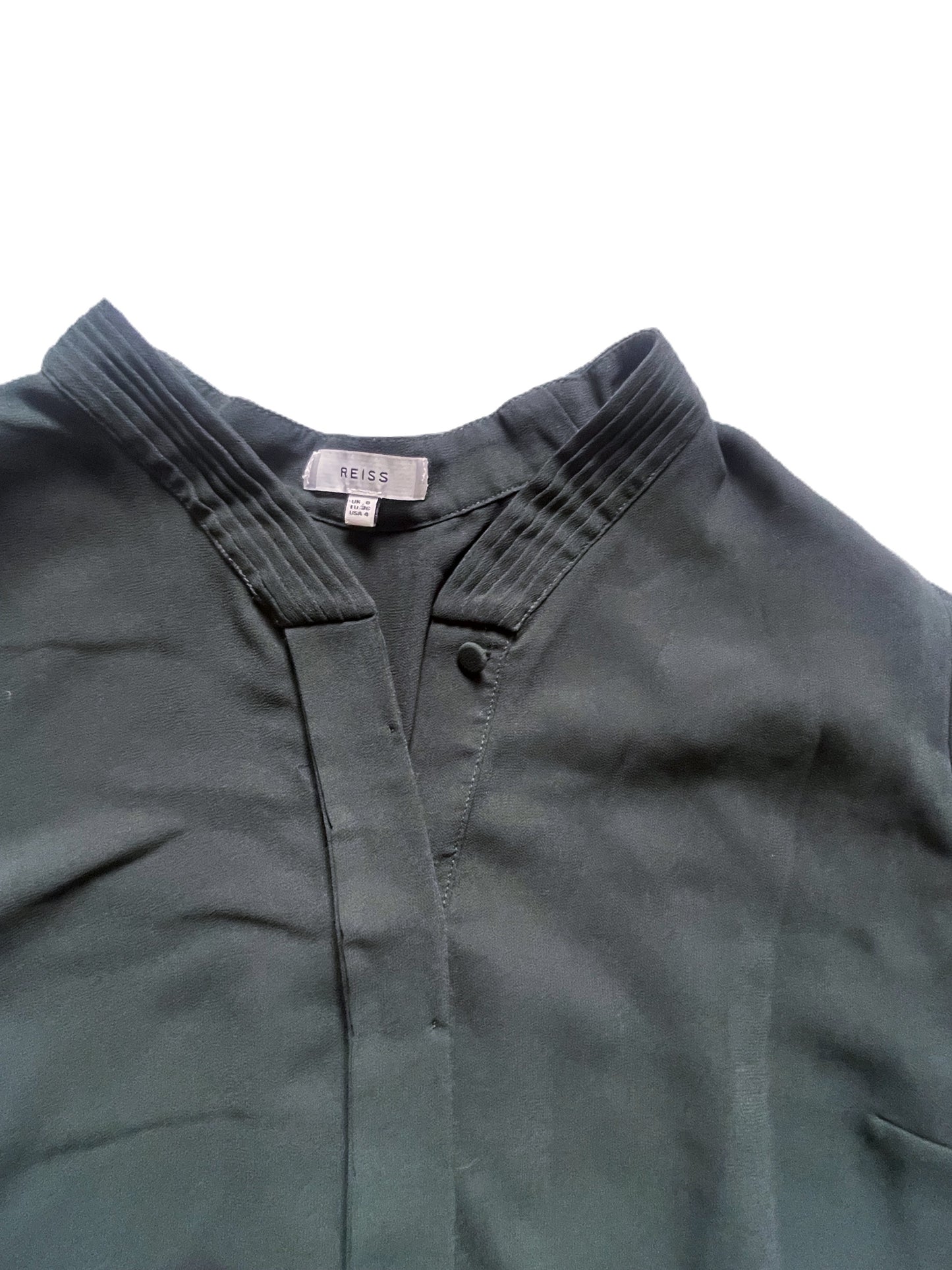 Reiss Green Blouse UK 8 image 3