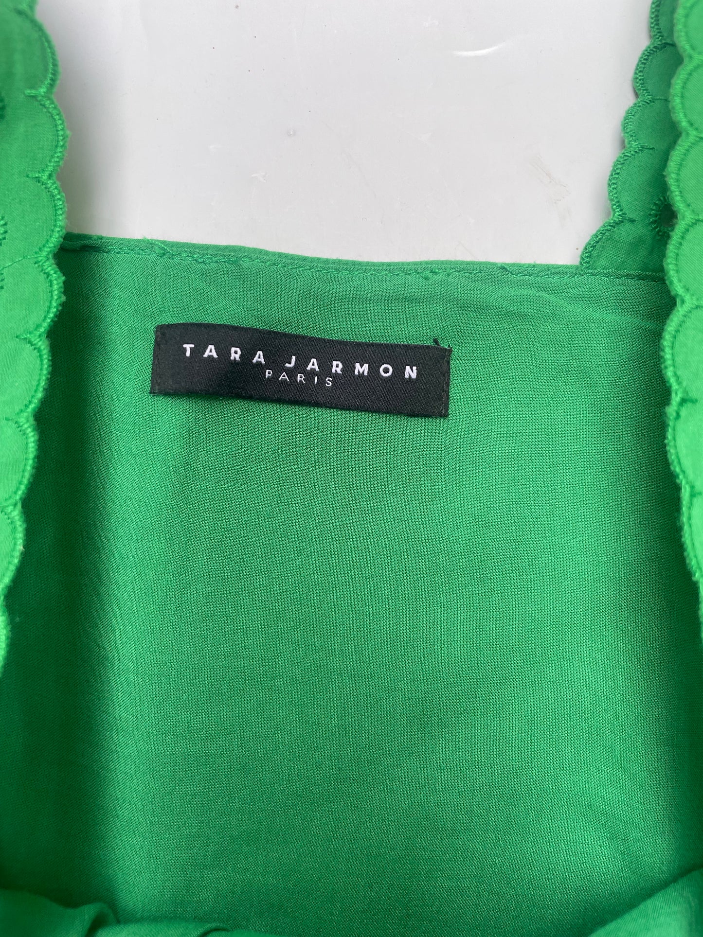 Tara Jarmon Green Cotton Dress UK 8 image 3