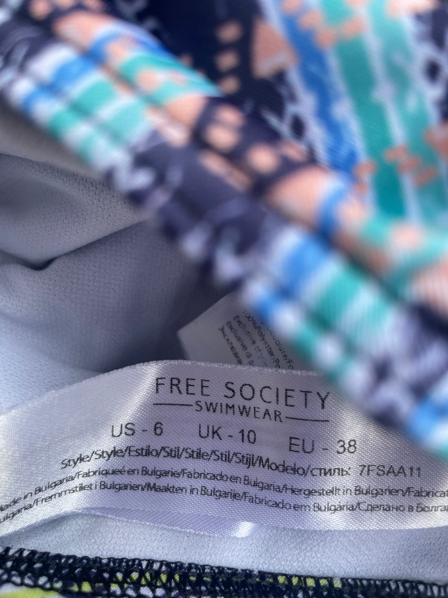Free Society Swimsuit UK 10 image 2
