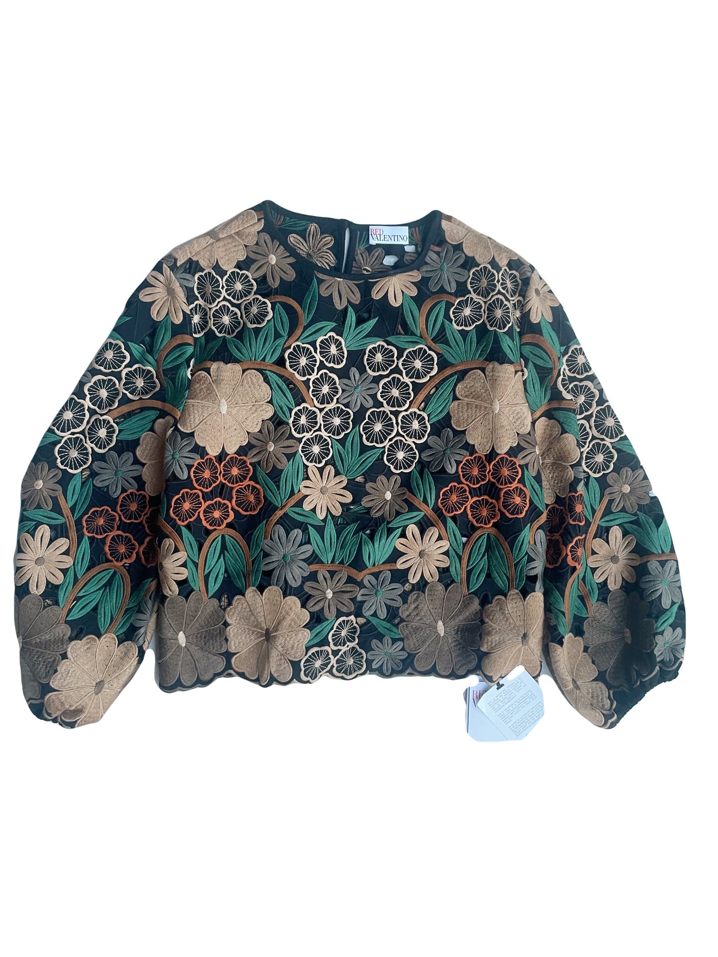 New With Tags Red Valentino Embroidered Blouse UK 8 image 0