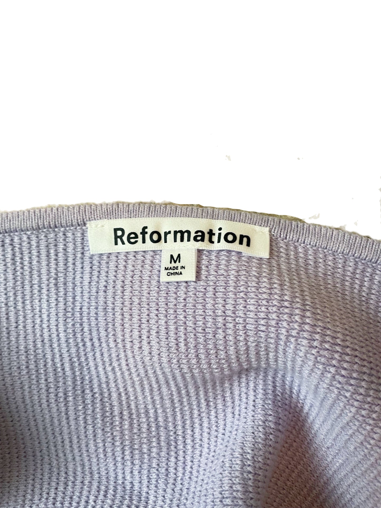 Reformation Lilac Square Neck Top M image 2