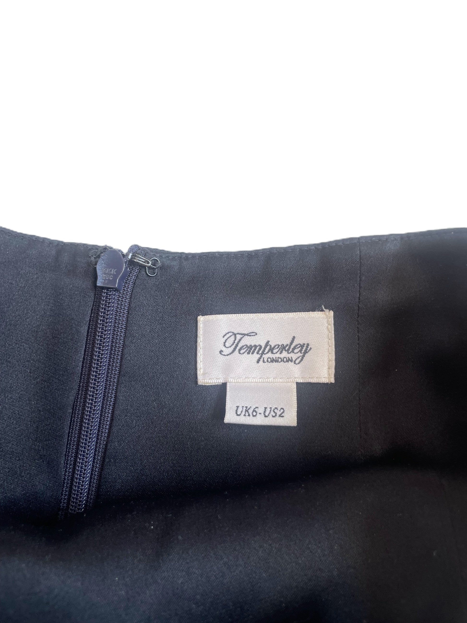 Temperley Black Satin Shorts UK 6 image 2