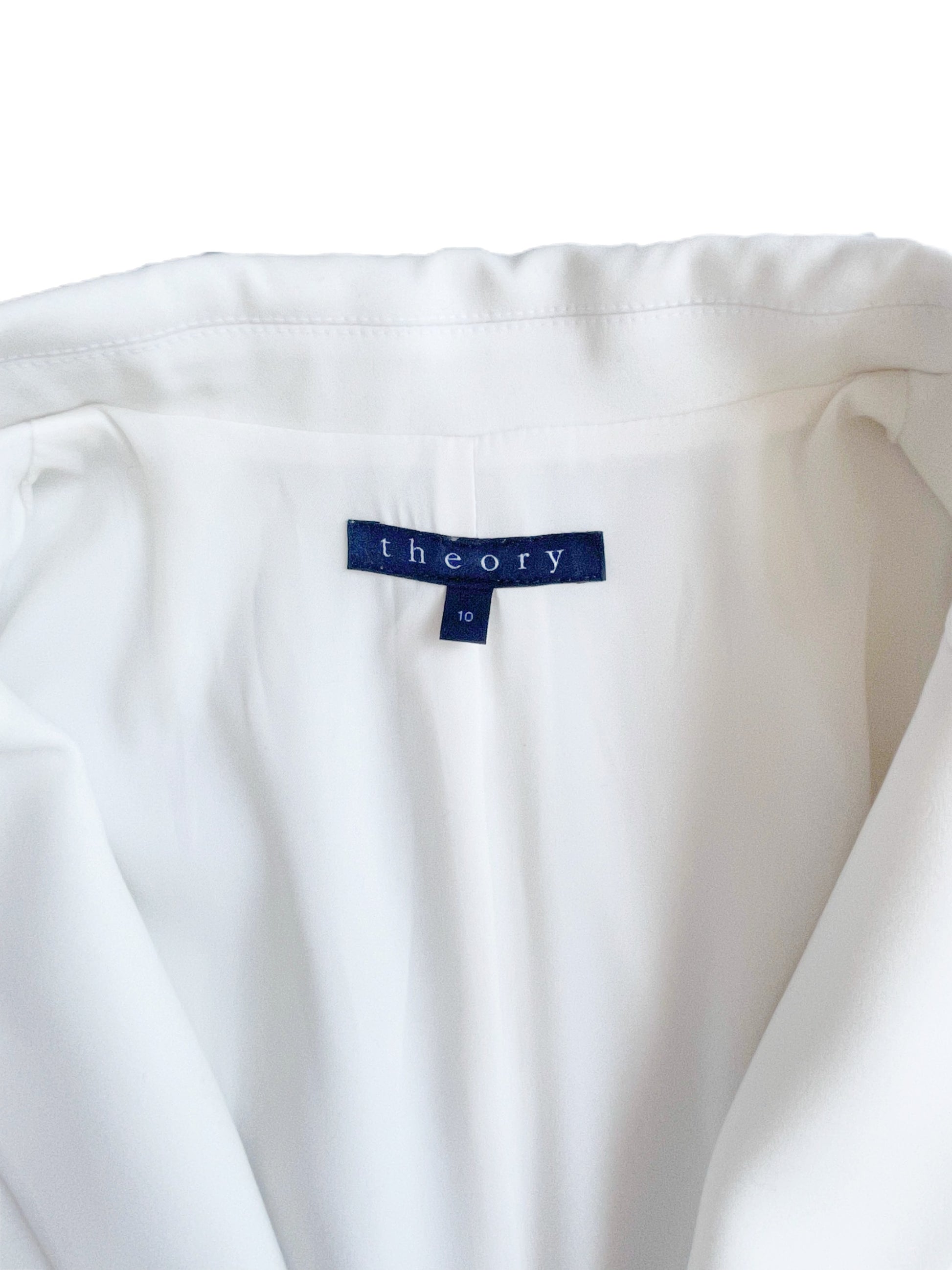 Theory White Blazer UK 12 image 2