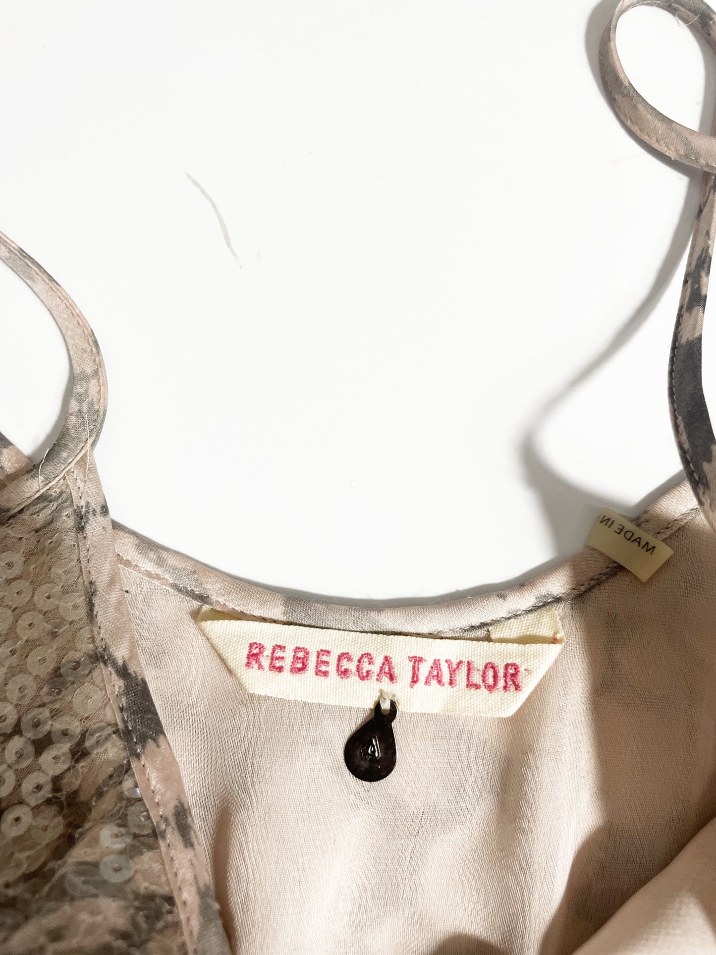 Rebecca Taylor Leopard Sequin Dress UK 8 image 3