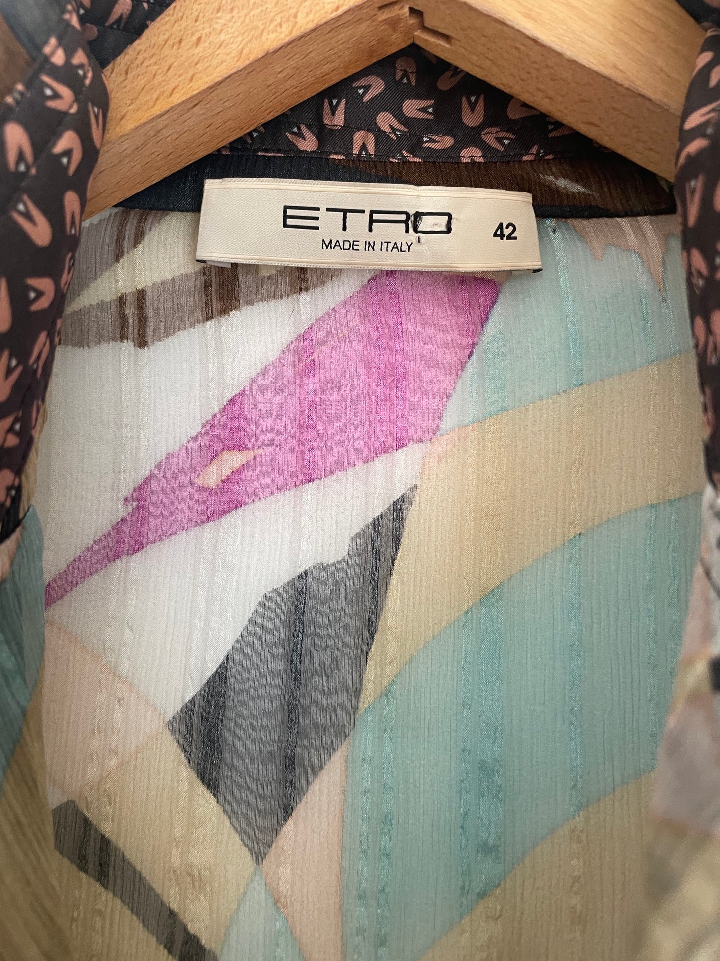 Etro Silk Printed Sheer Wrap UK 10 image 3