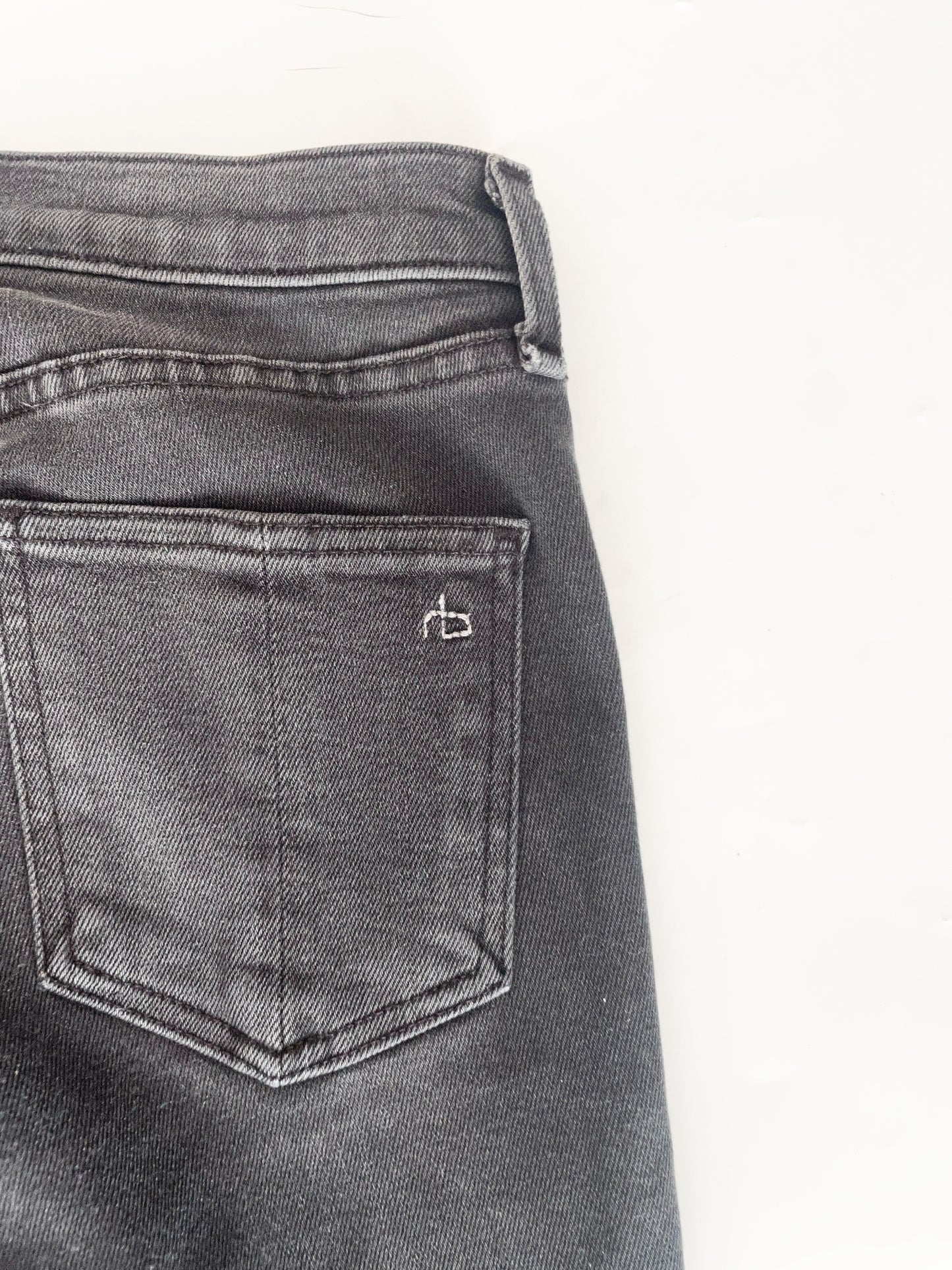 Rag & Bone Grey Skinny Jeans 24" image 4