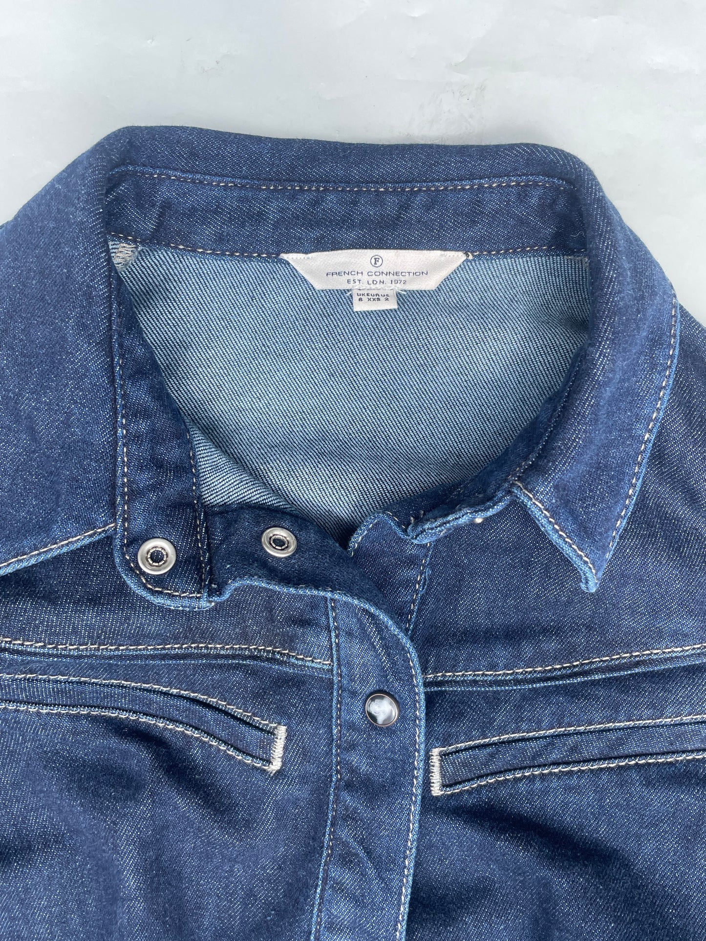 French Connection Denim Dress XS image 2