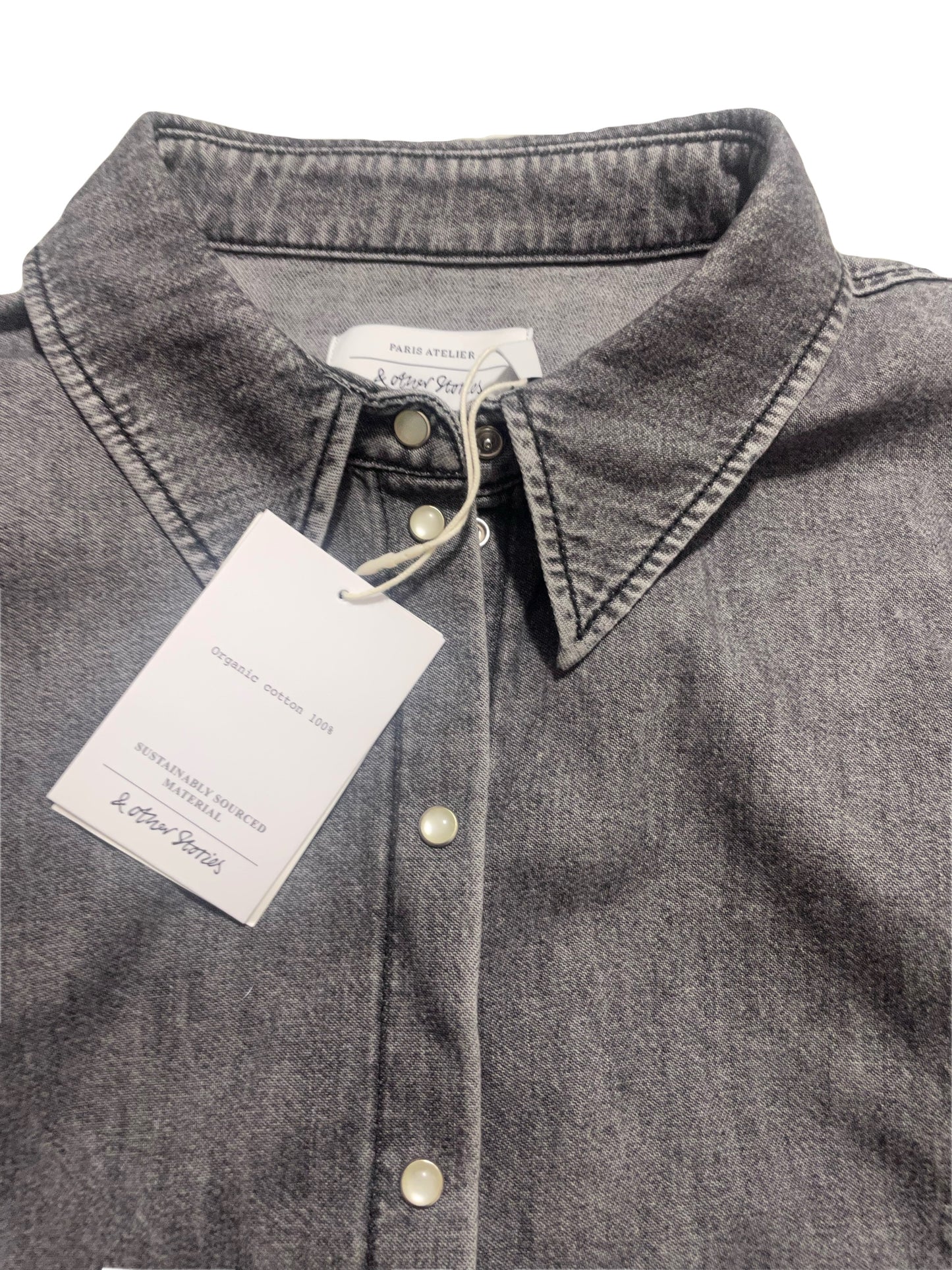 New With Tags & Other Stories Denim Shirt UK 8 image 3