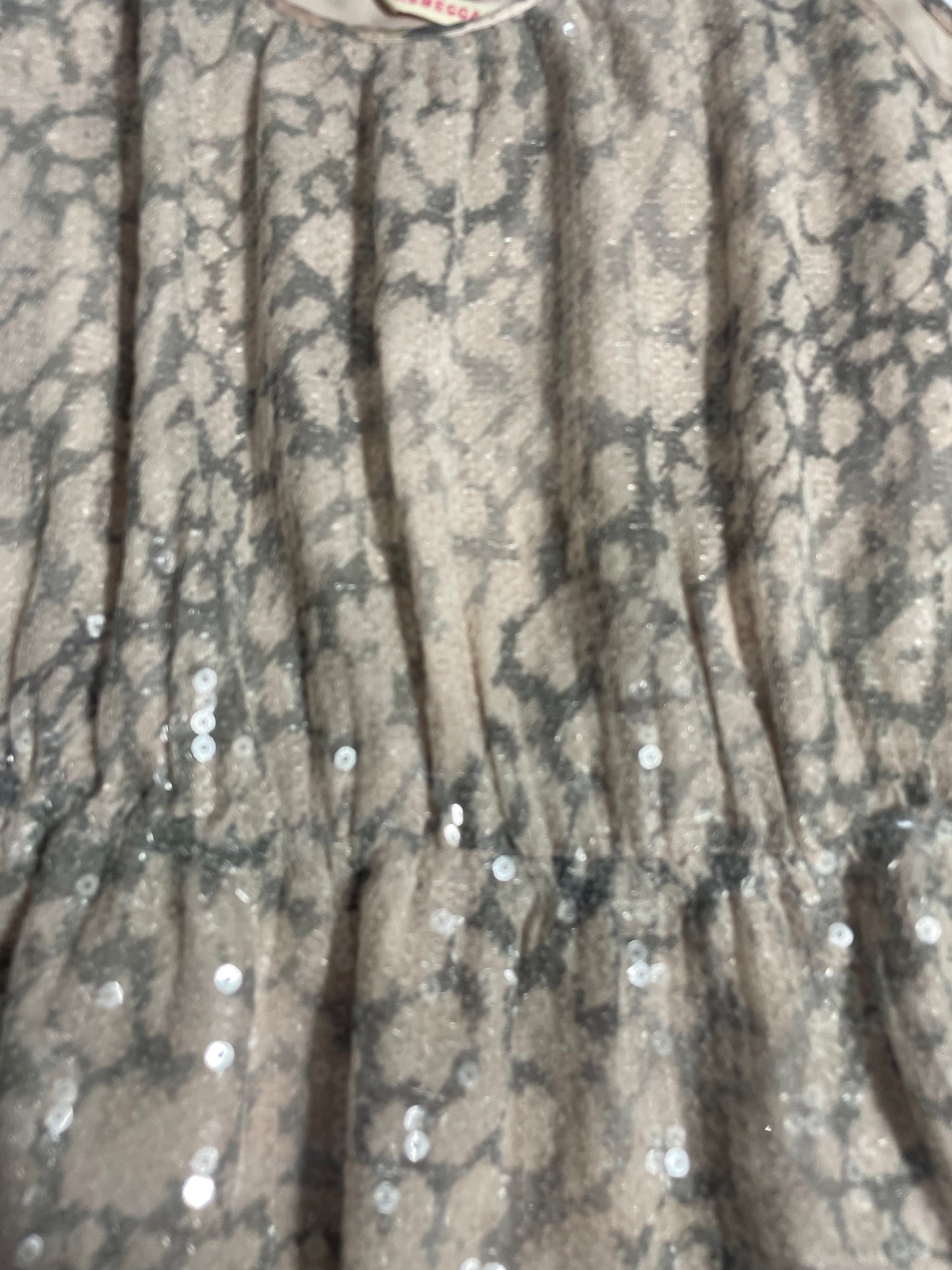 Rebecca Taylor Leopard Sequin Dress UK 8 image 4