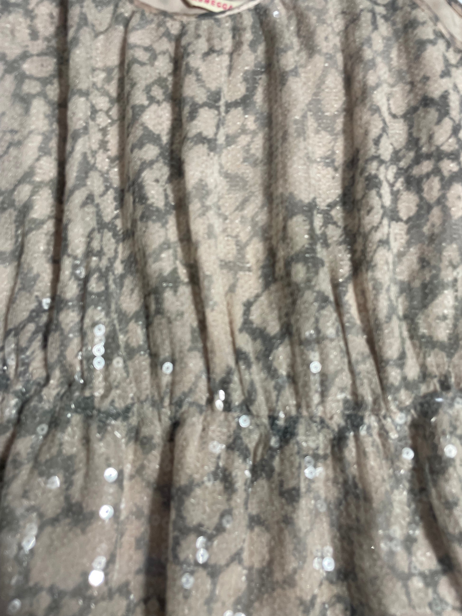 Rebecca Taylor Leopard Sequin Dress UK 8 image 4