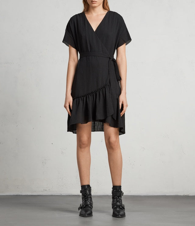 All Saints Wrap Dress UK 8 image 1