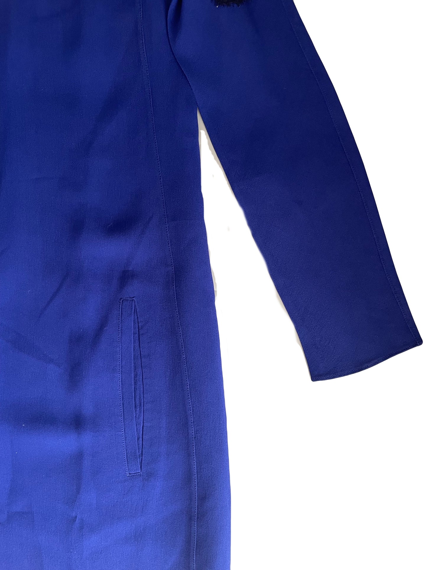Carven Blue Silk Dress UK 8 image 4