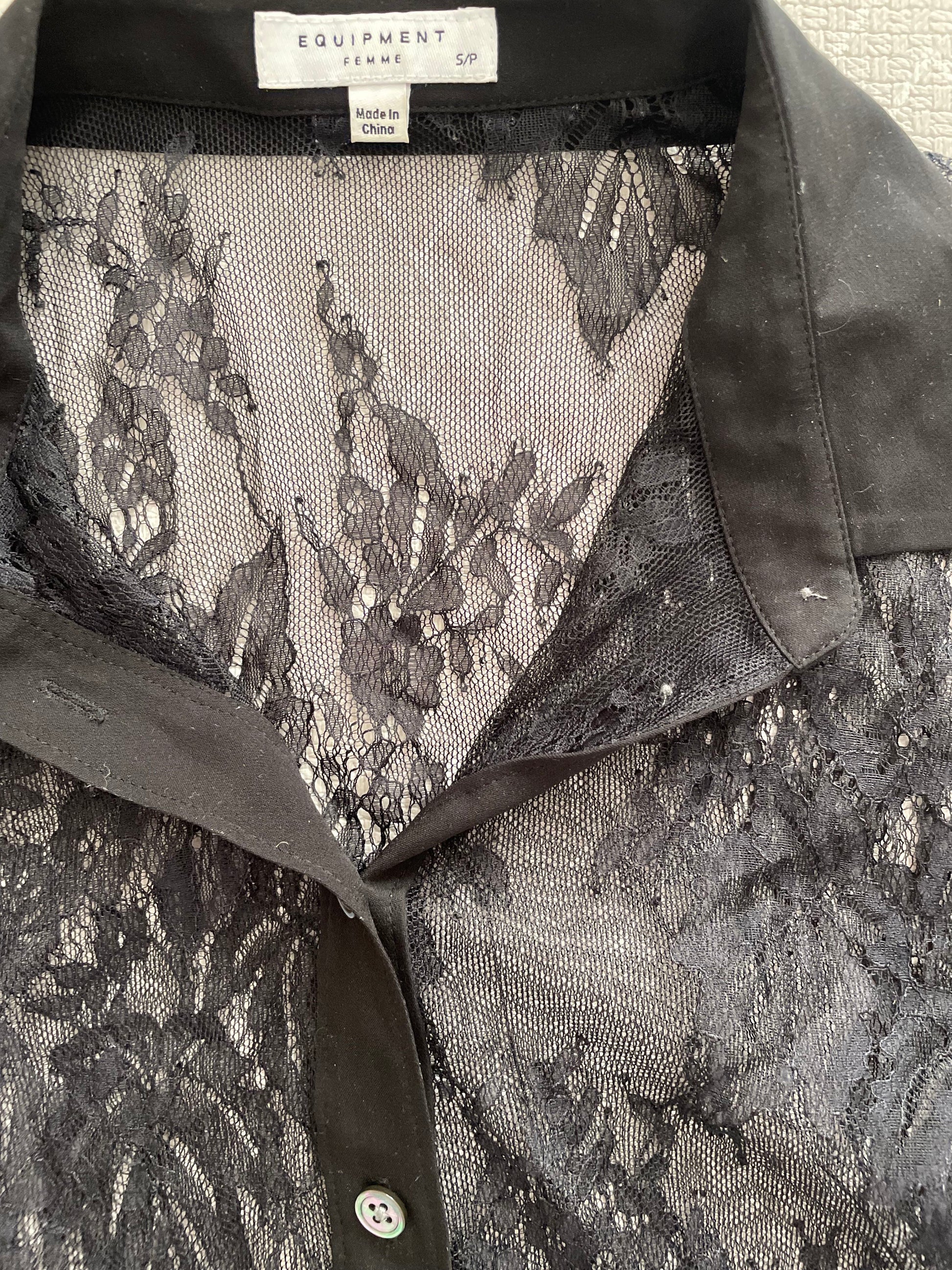 Equipment Lace Shirt S image 2