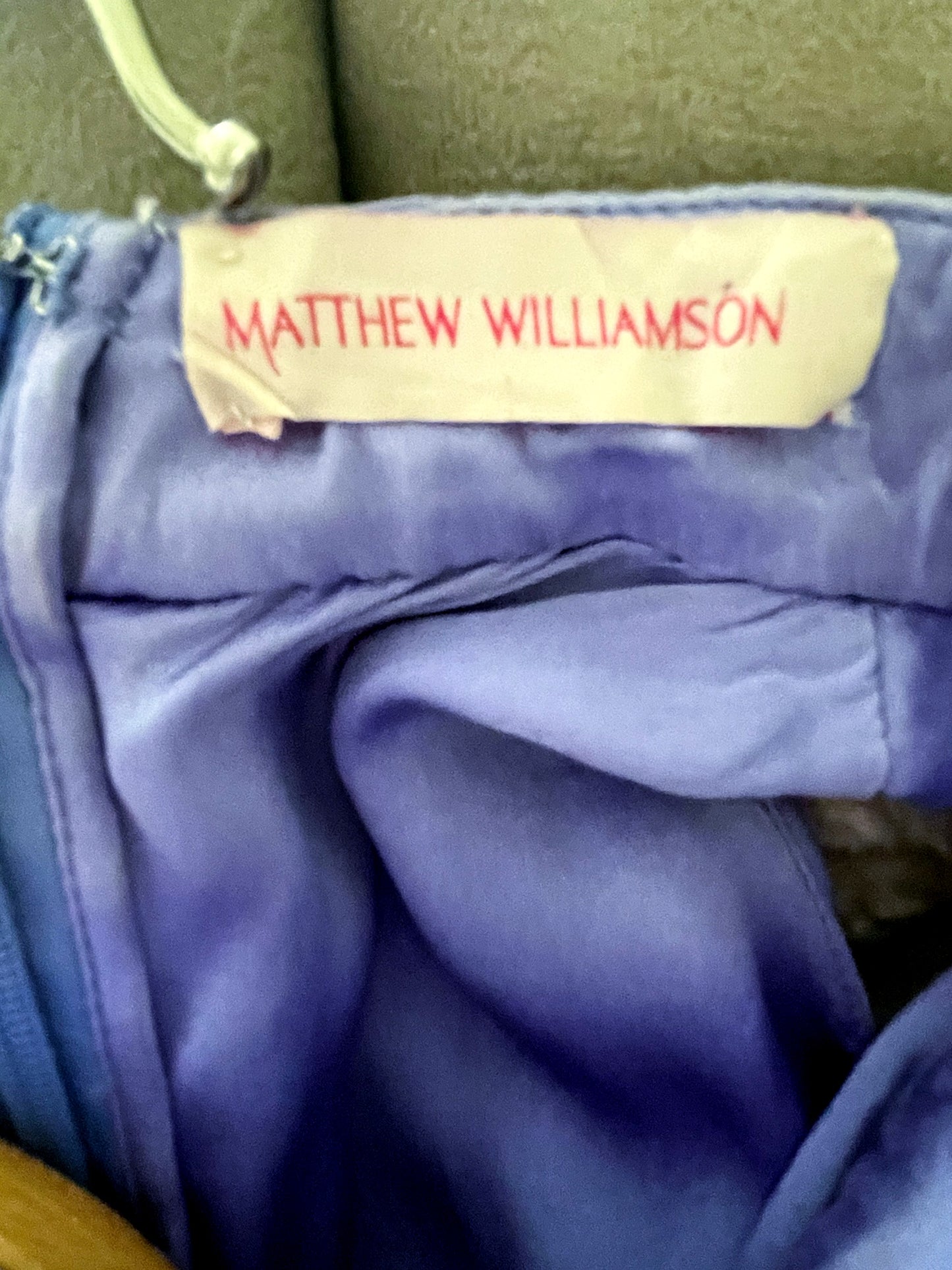 Matthew Williamson Lilac Beaded Dress UK 8 image 5