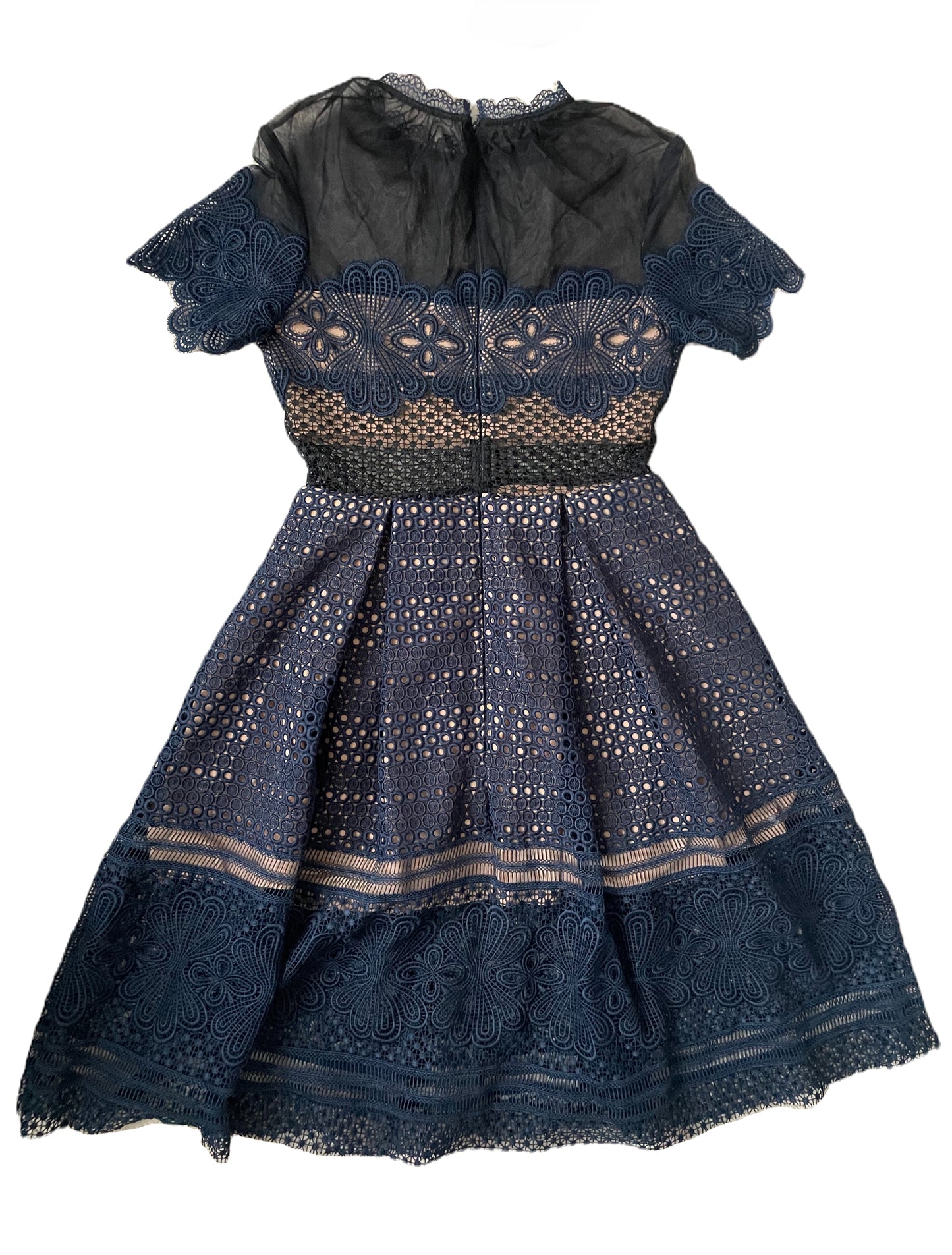 Self Portrait Felicia Embroidered Midi Dress UK 10 image 2
