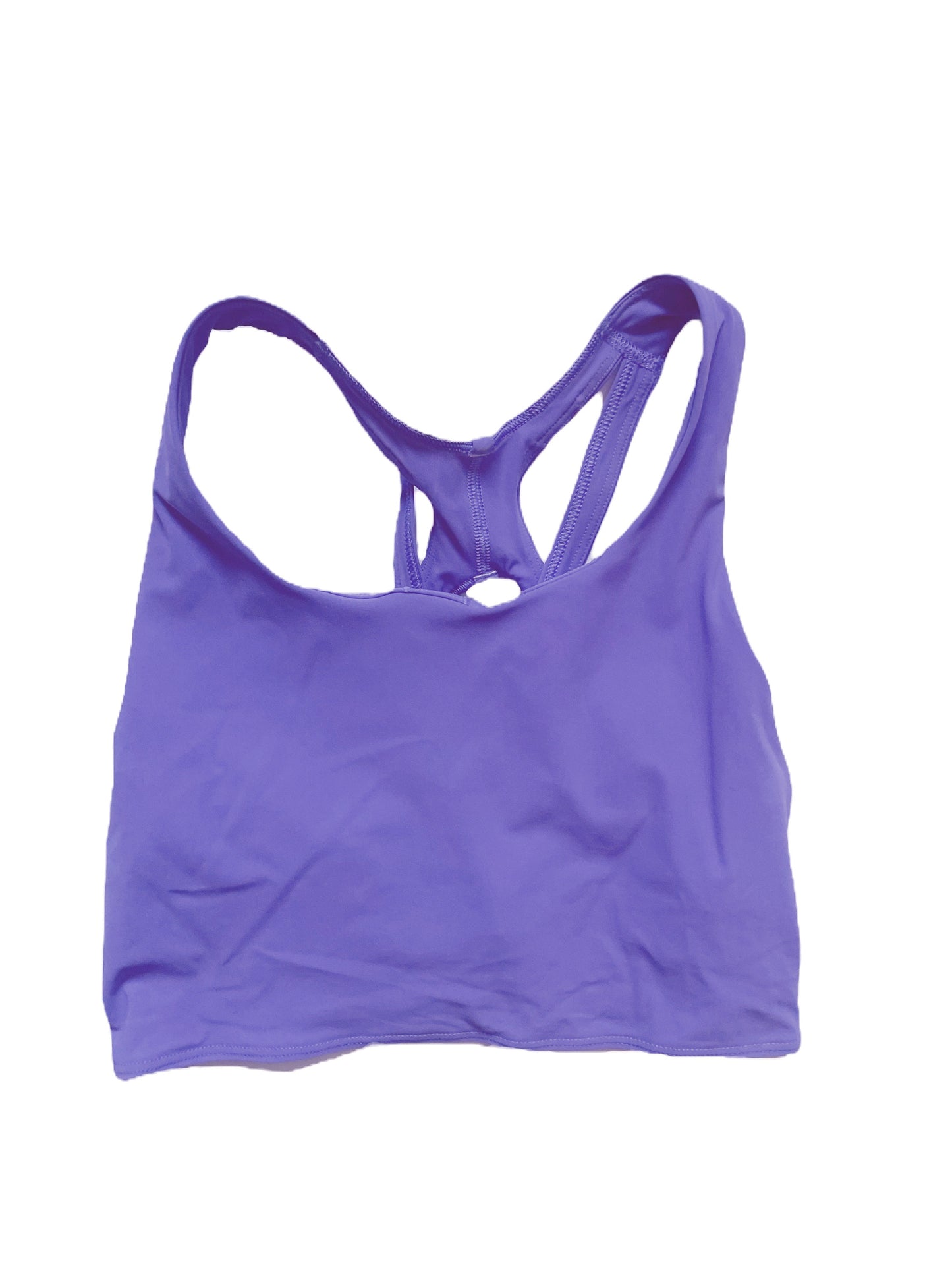 Lululemon Purple Cropped Sports Top UK 10 image 0