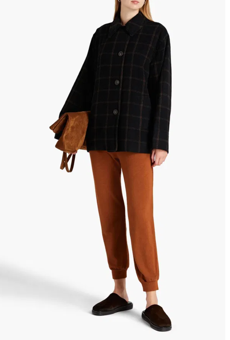 New With Tags Vince Checked Wool Flannel Coat XS image 1