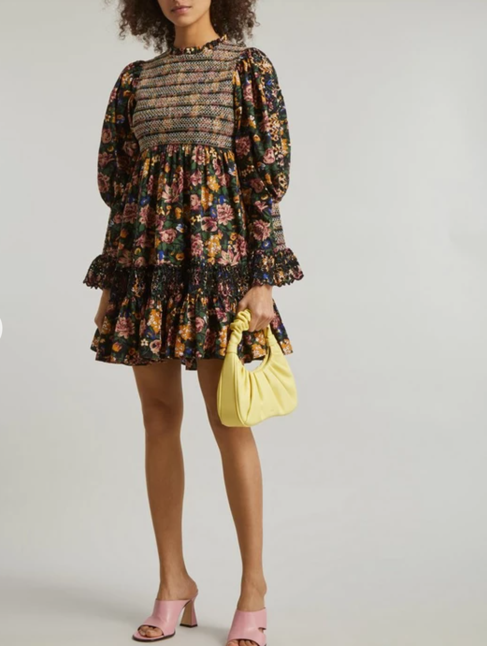 By Timo Smocked Floral Dress S image 1
