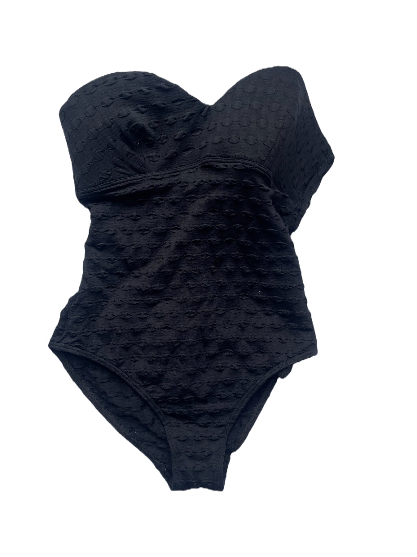 Reiss Textured Black Swimsuit XS image 0