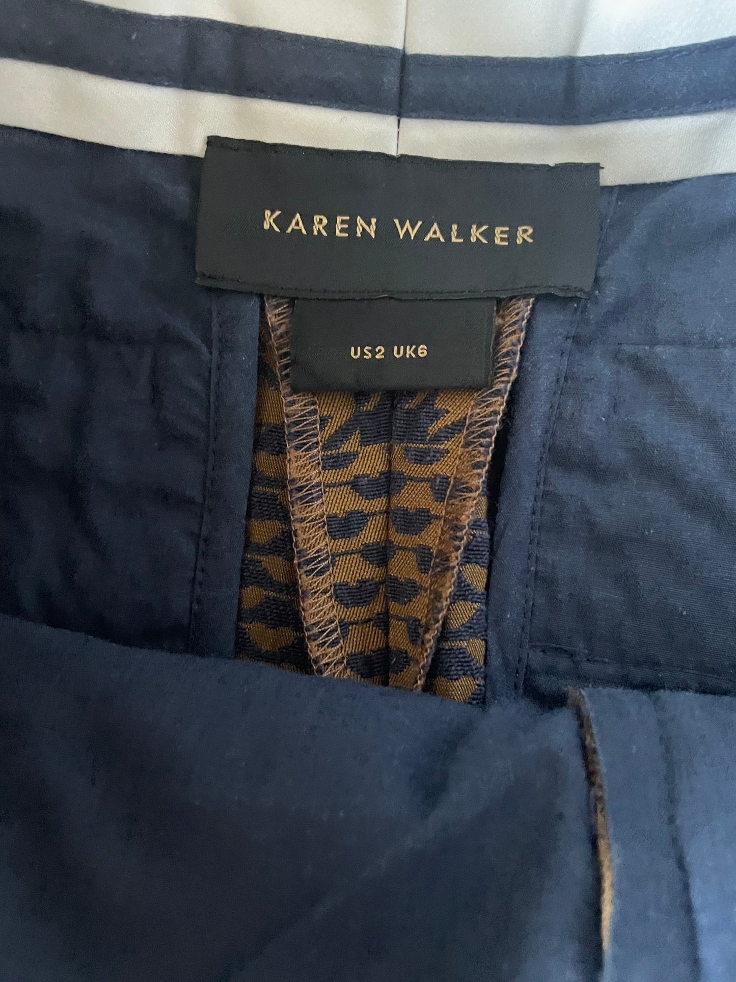 Karen Walker Herringbone Trousers UK 6 image 2