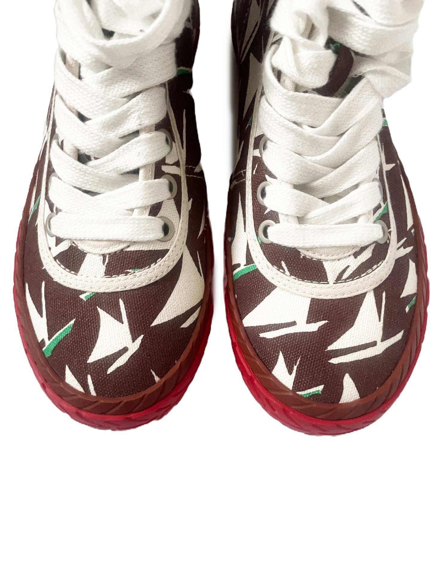 Marni Sail Print Canvas Trainers UK 5 image 4