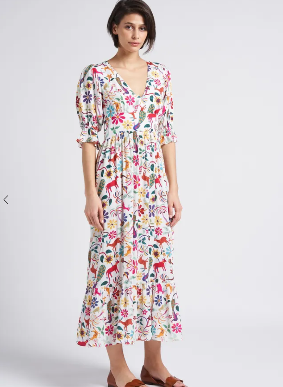 Soi Paris Print Dress UK 10 image 1