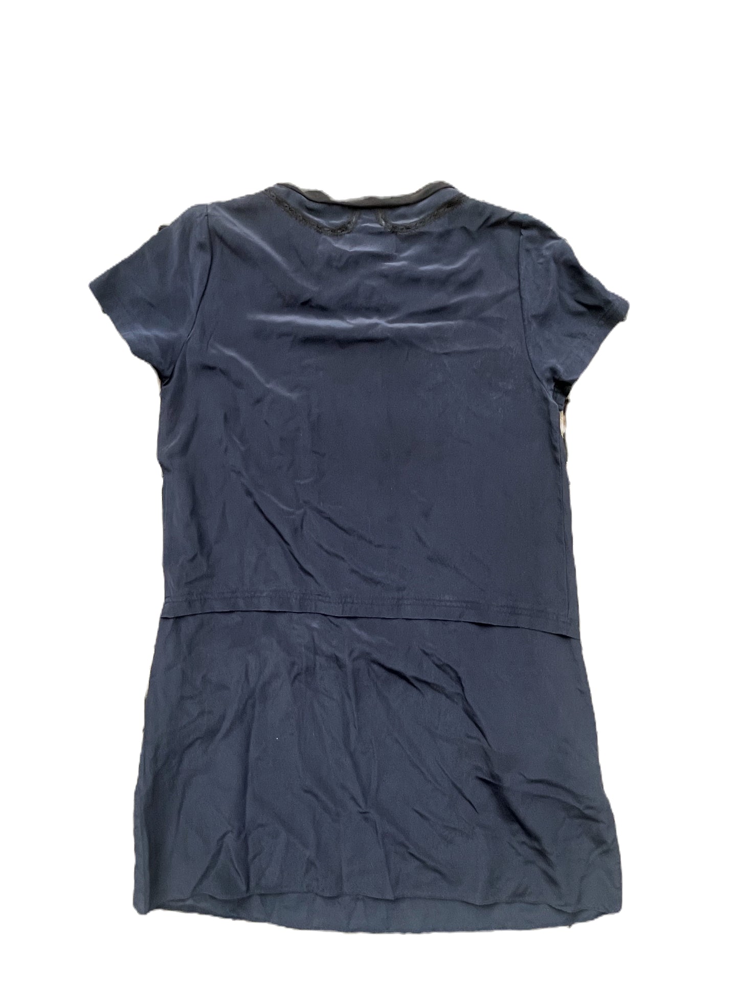 Zadig & Voltaire Silk Navy 'Love is' Dress M image 3