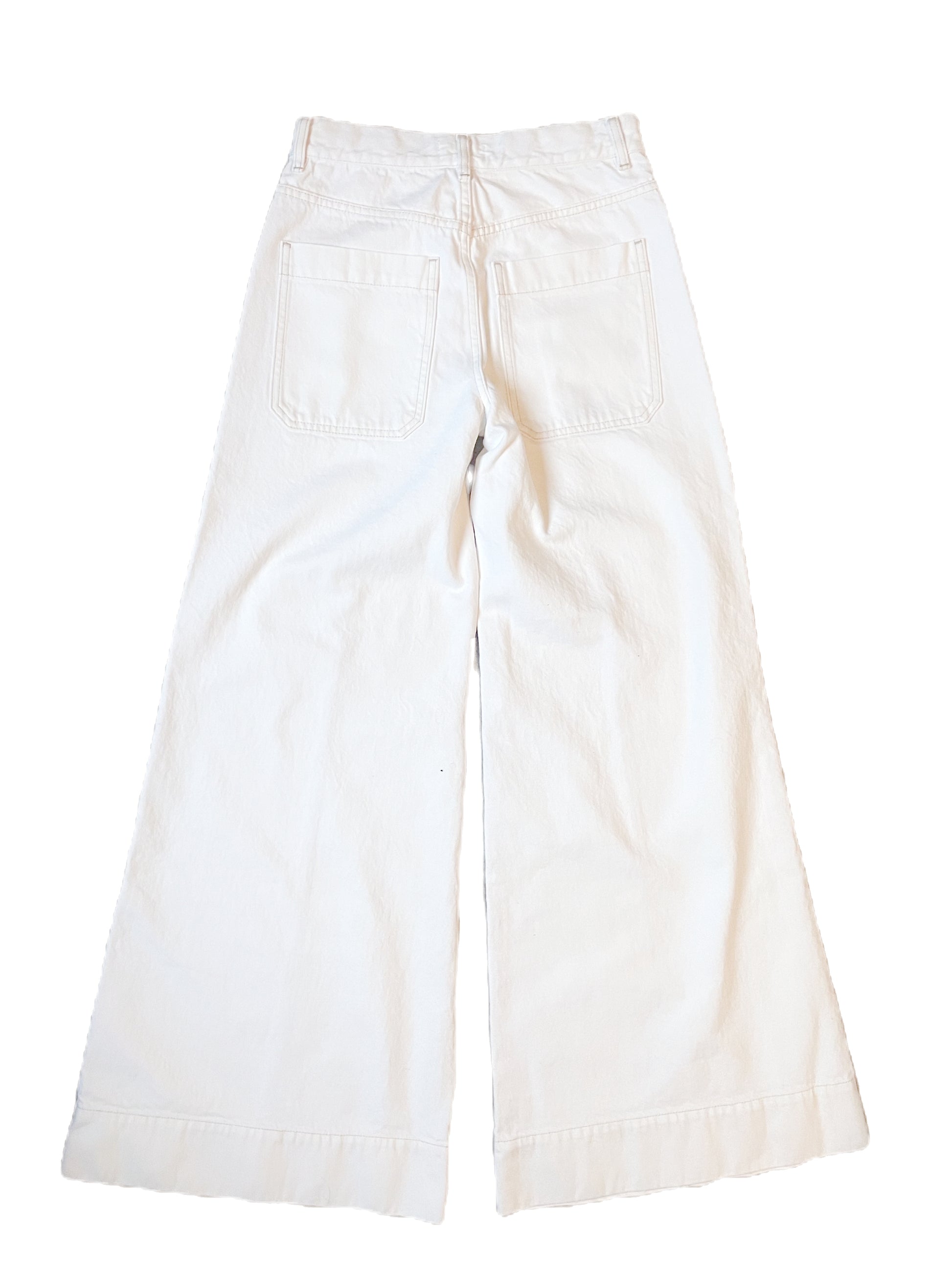 Me+Em White Wide Flare Jeans 25" image 2