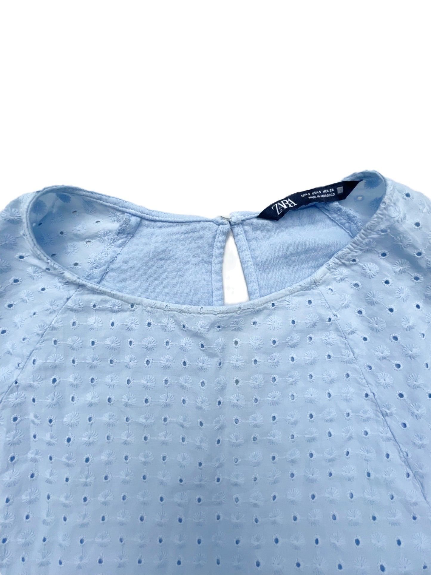 Zara Blue Poplin Dress S image 3