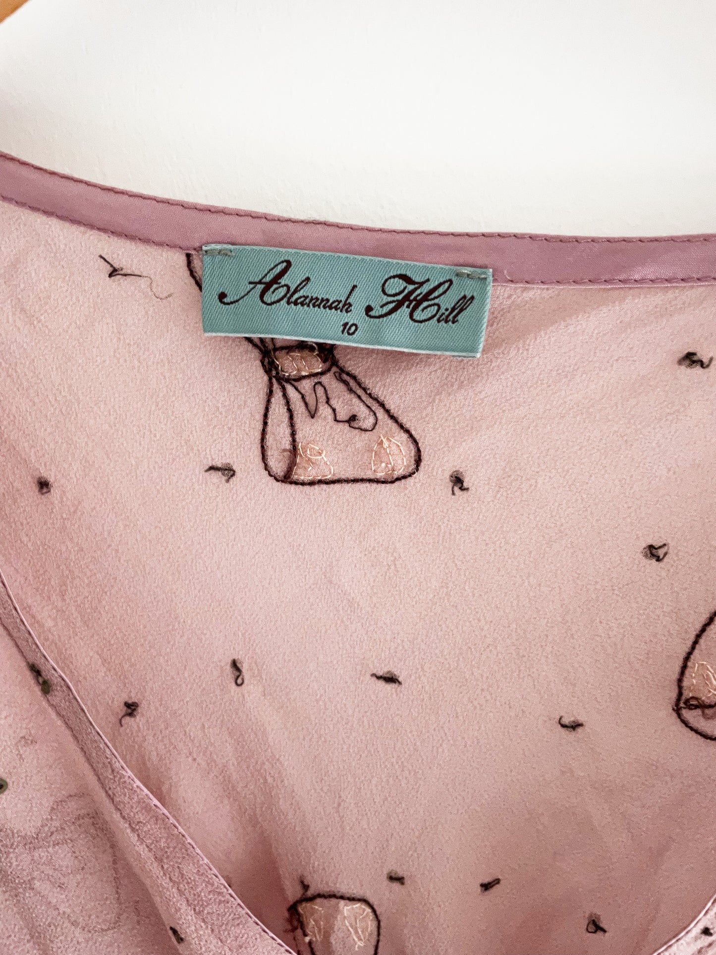 Alannah Hill Pink Chiffon Top S image 3