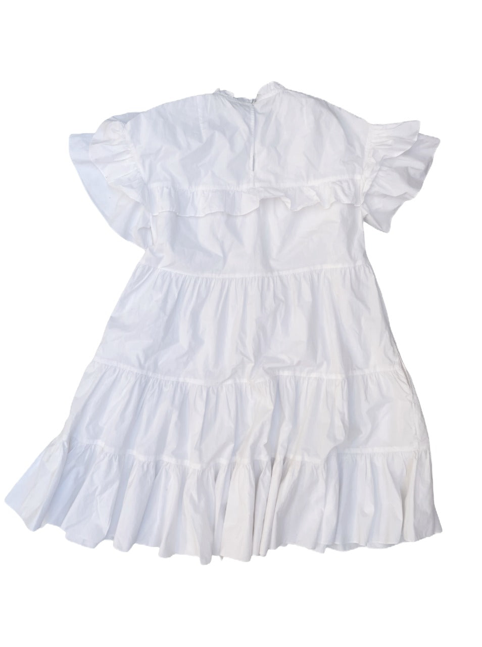 Ulla Johnson White Cotton Tiered Dress UK 6 image 1