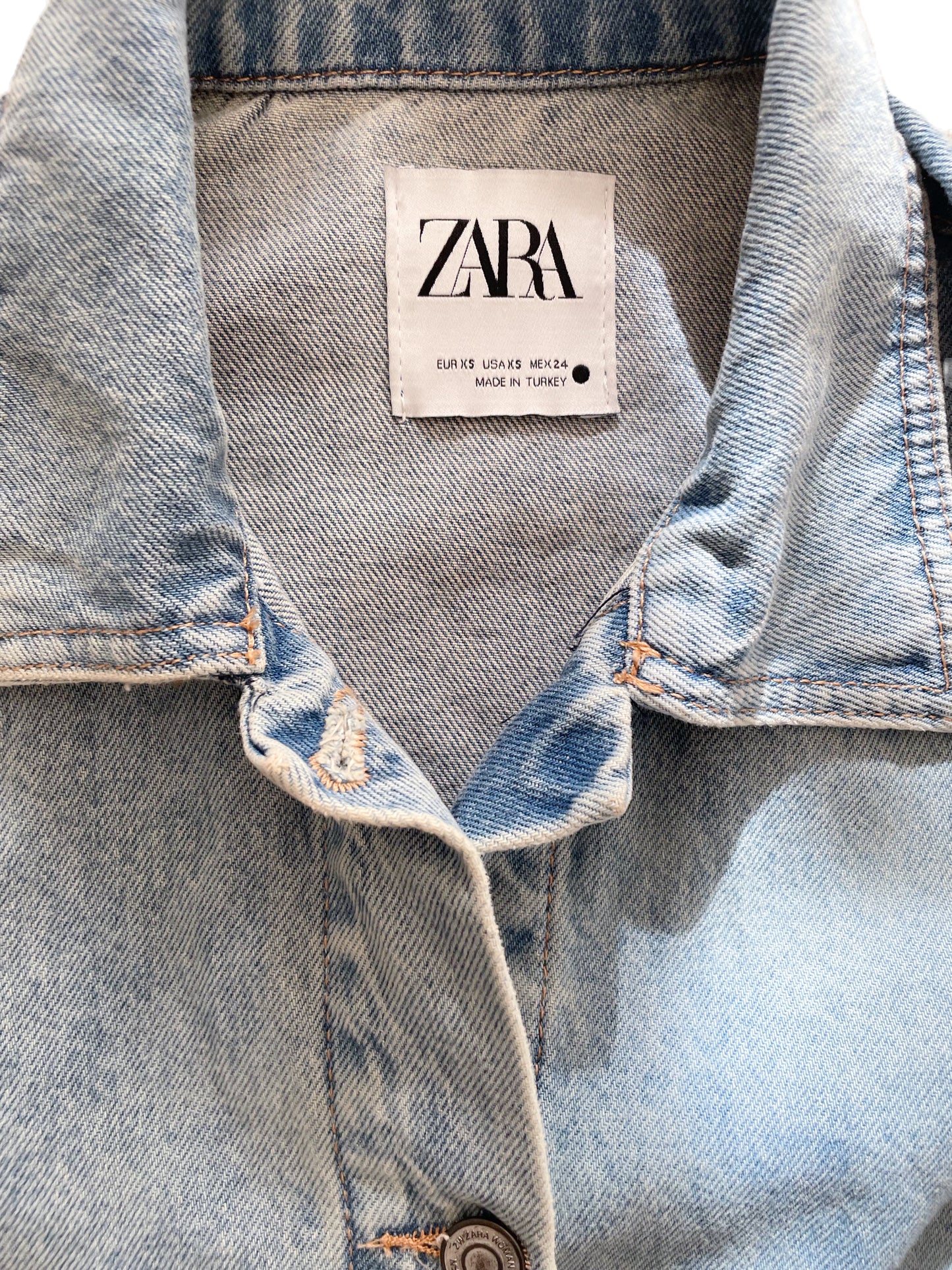 Zara Oversized Denim Jacket XS image 2