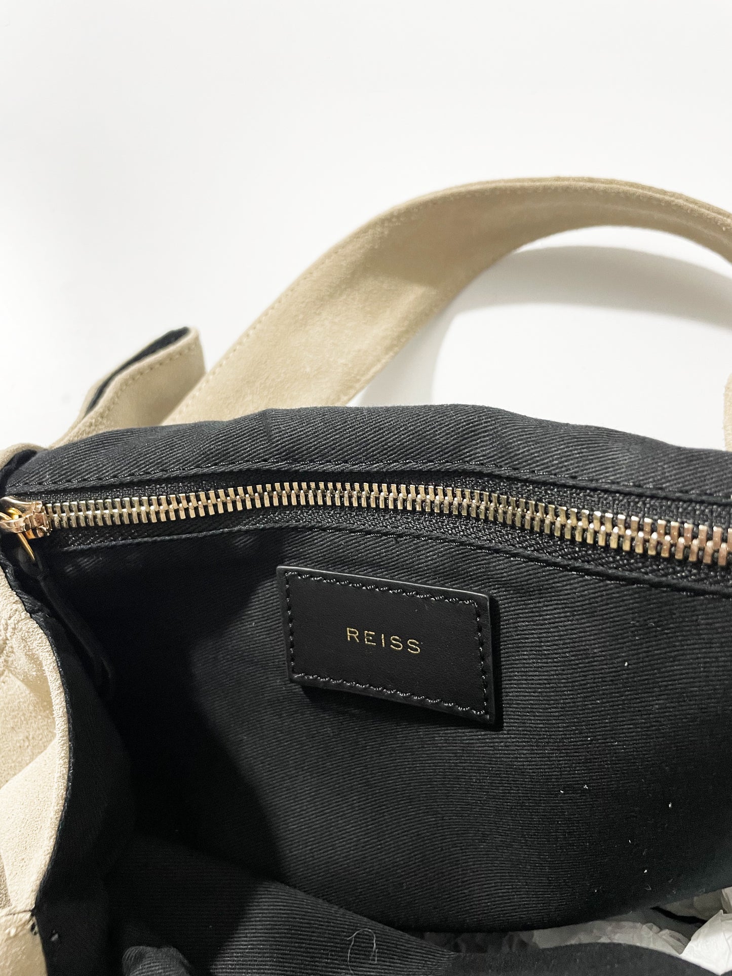 Reiss Suede Beige Tote image 2