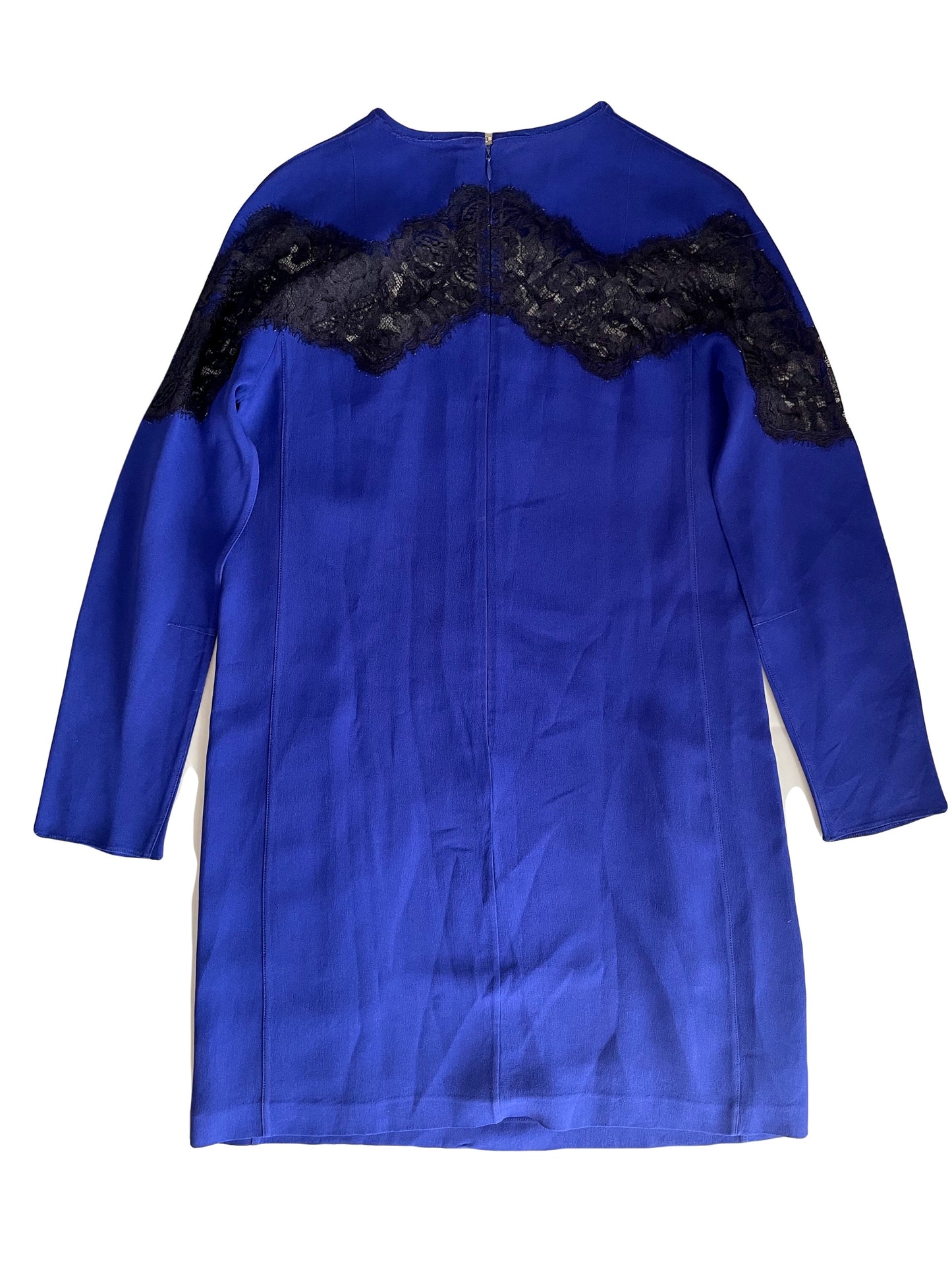 Carven Blue Silk Dress UK 8 image 2
