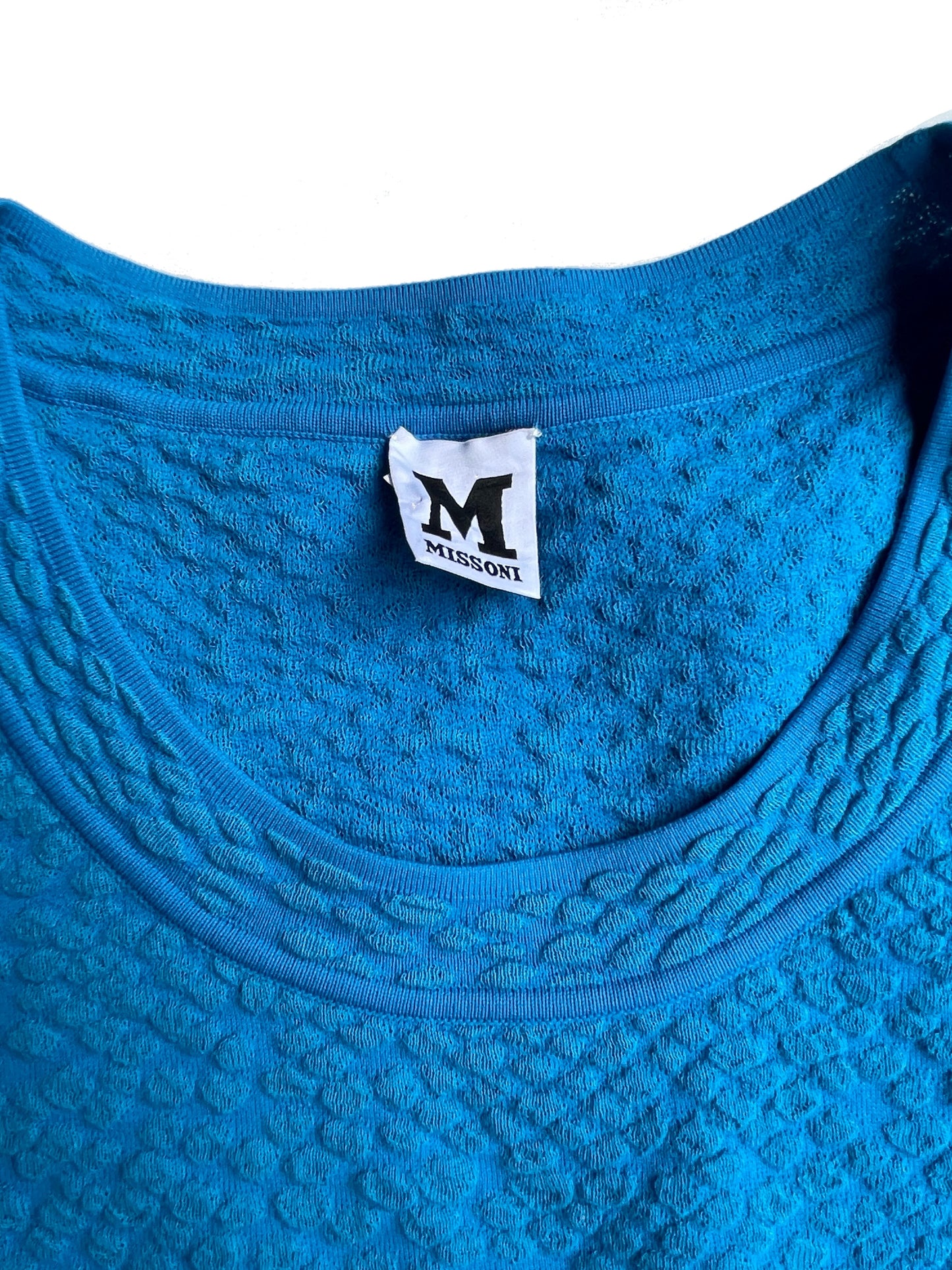 M Missoni Textured Blue Dress M image 3