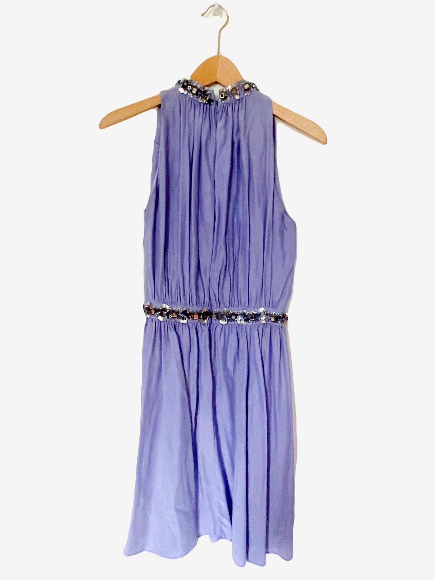 Matthew Williamson Lilac Beaded Dress UK 8 image 1