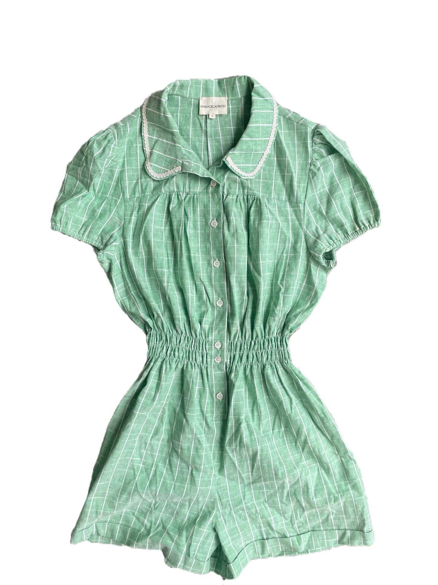 Maria De La Orden Claudie Green Playsuit L image 1