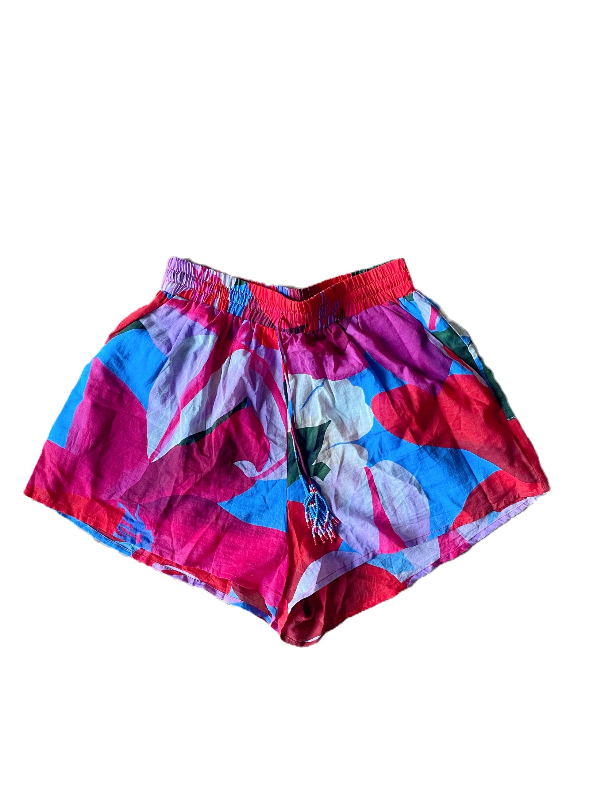 Farm Rio Watercolor Floral Organic Cotton Shorts S image 1