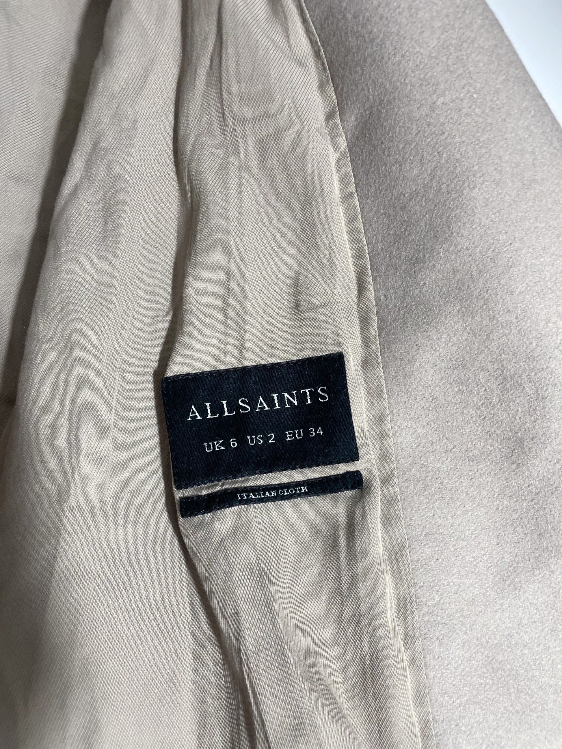 New With Tags All Saints City Monument Coat UK 6 image 2