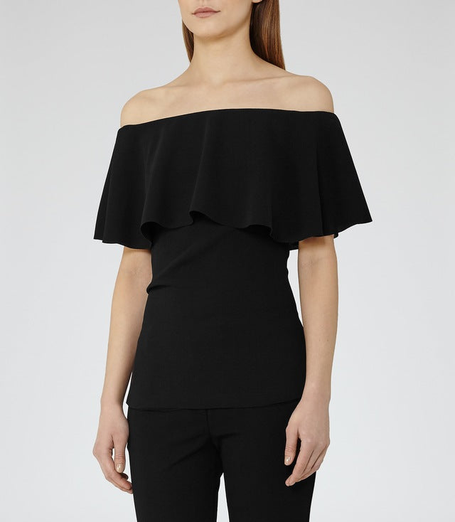 Reiss off-the-shoulder Blouse UK 4 image 2