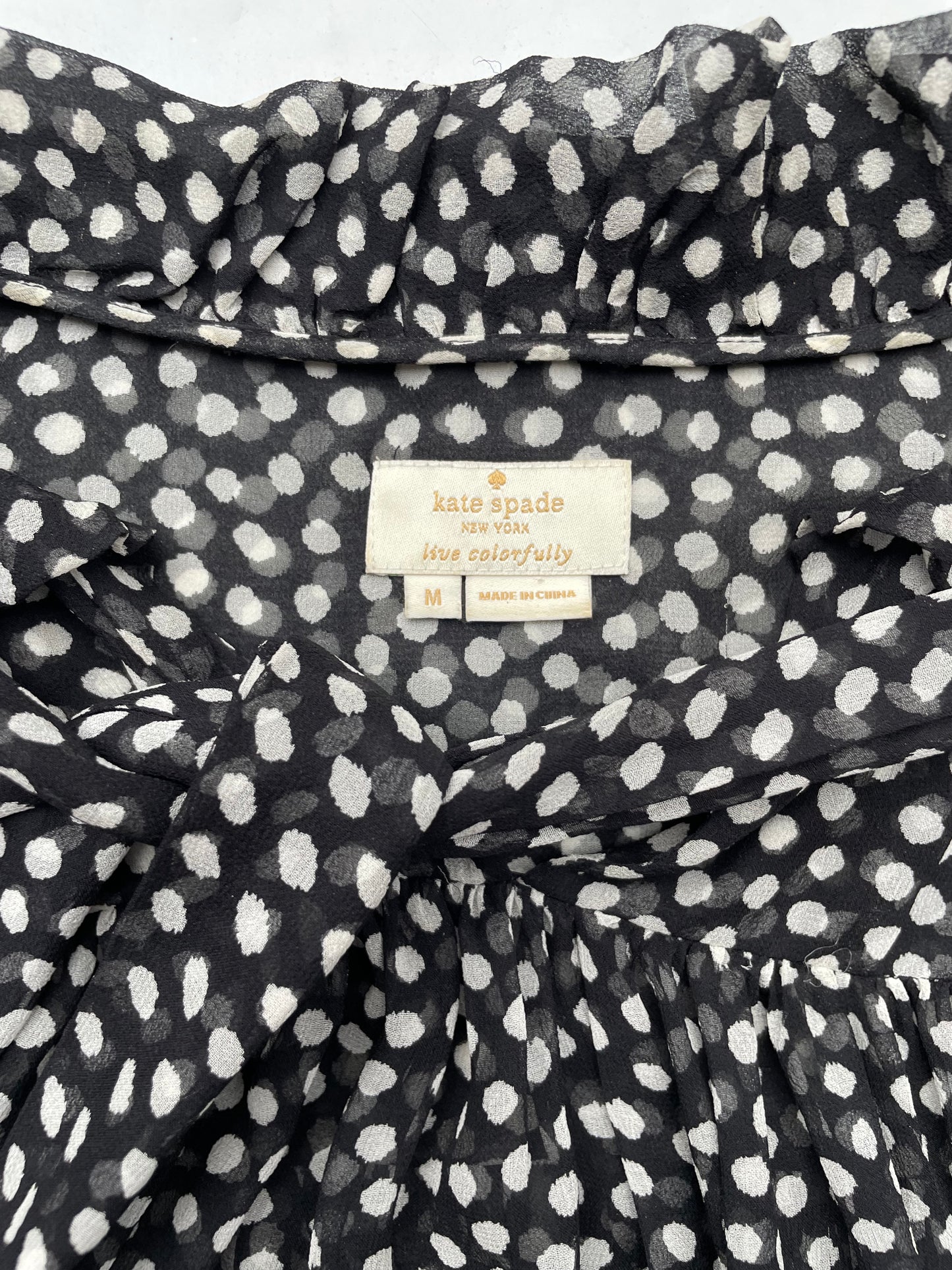 Kate Spade Polka Dot Blouse M image 2