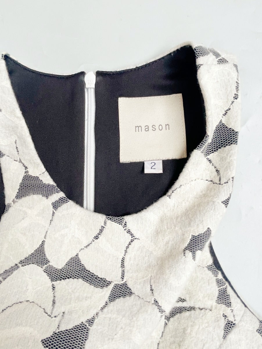 Mason by Michelle Mason Floral Peplum Dress XS image 3