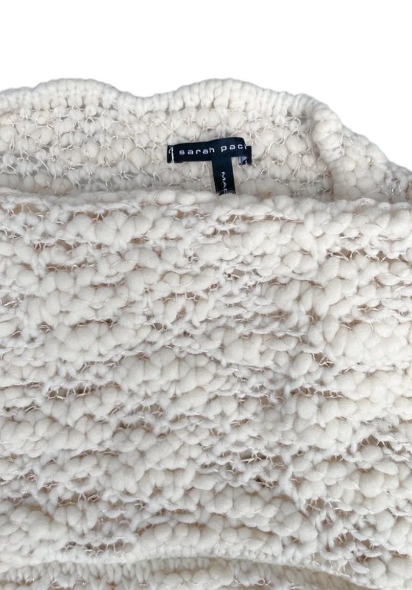 Sarah Pacini Cream Knit One Size image 2