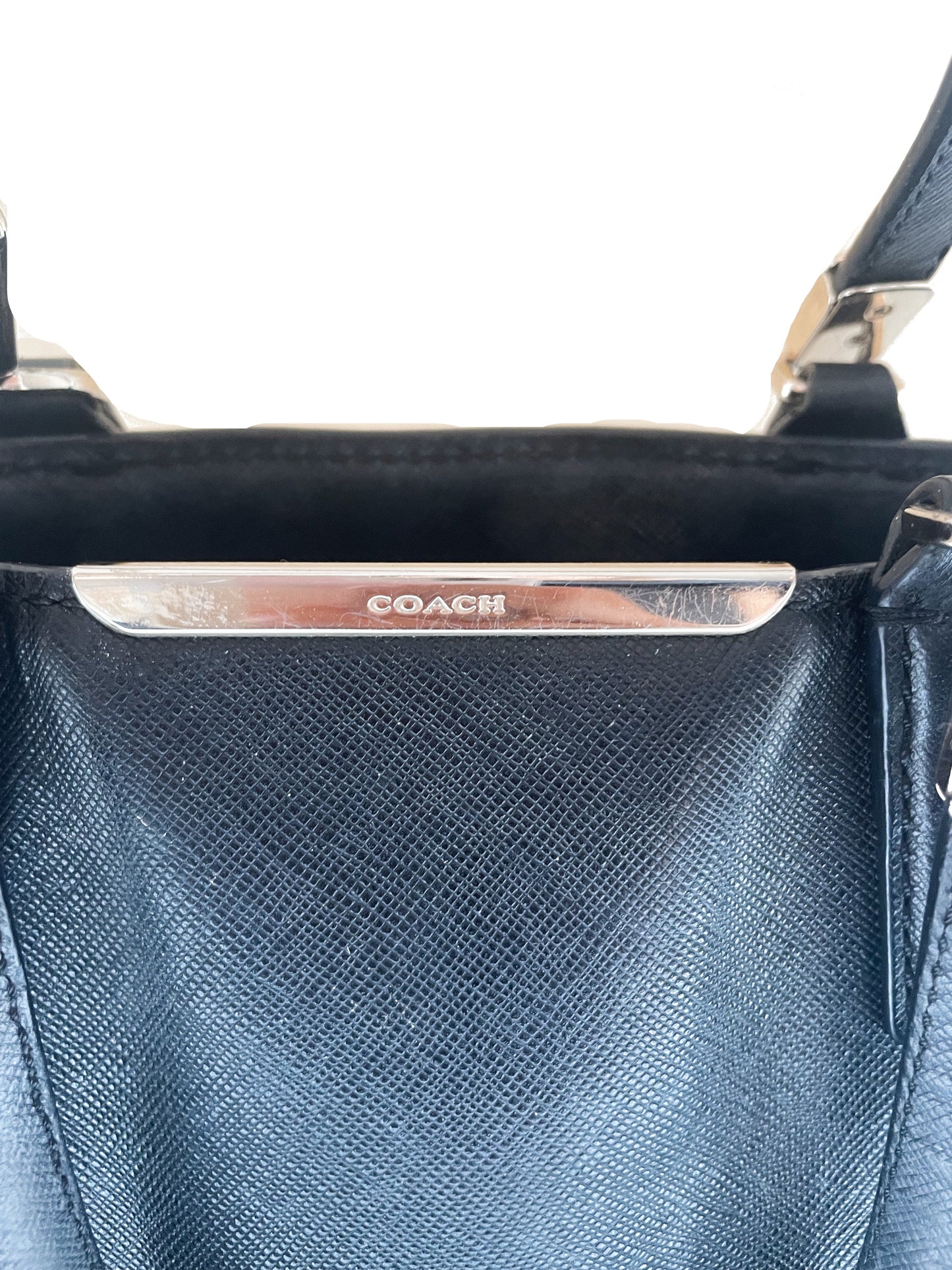 Coach Black Tote Handbag image 5