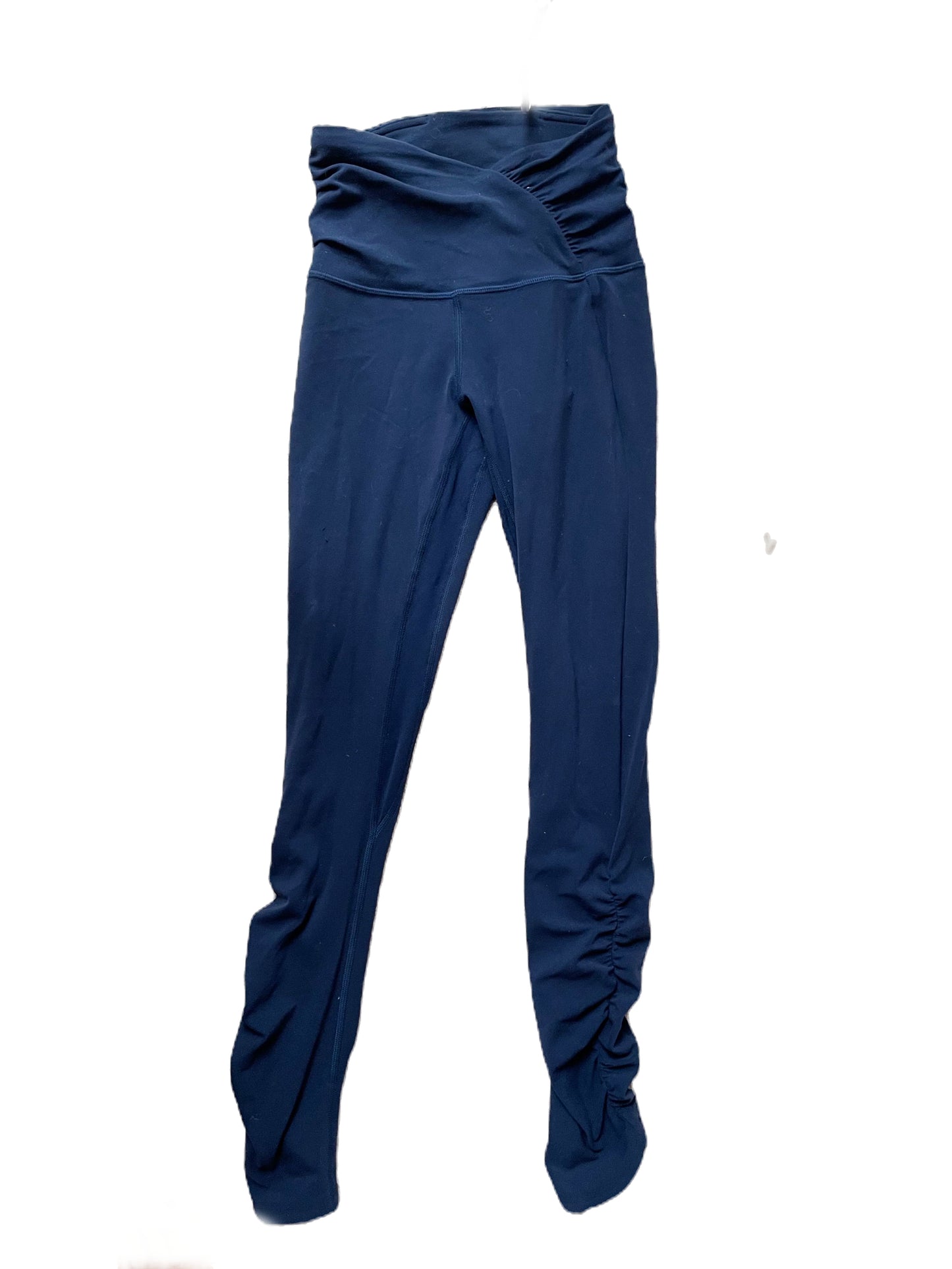 Lululemon Navy Ruched Leggings UK 6 image 0
