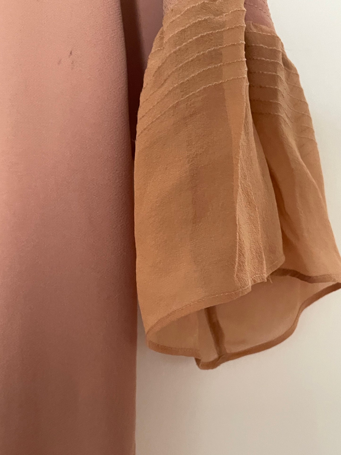 Elisabetta Franchi Tan Silk Dress UK 6 image 3