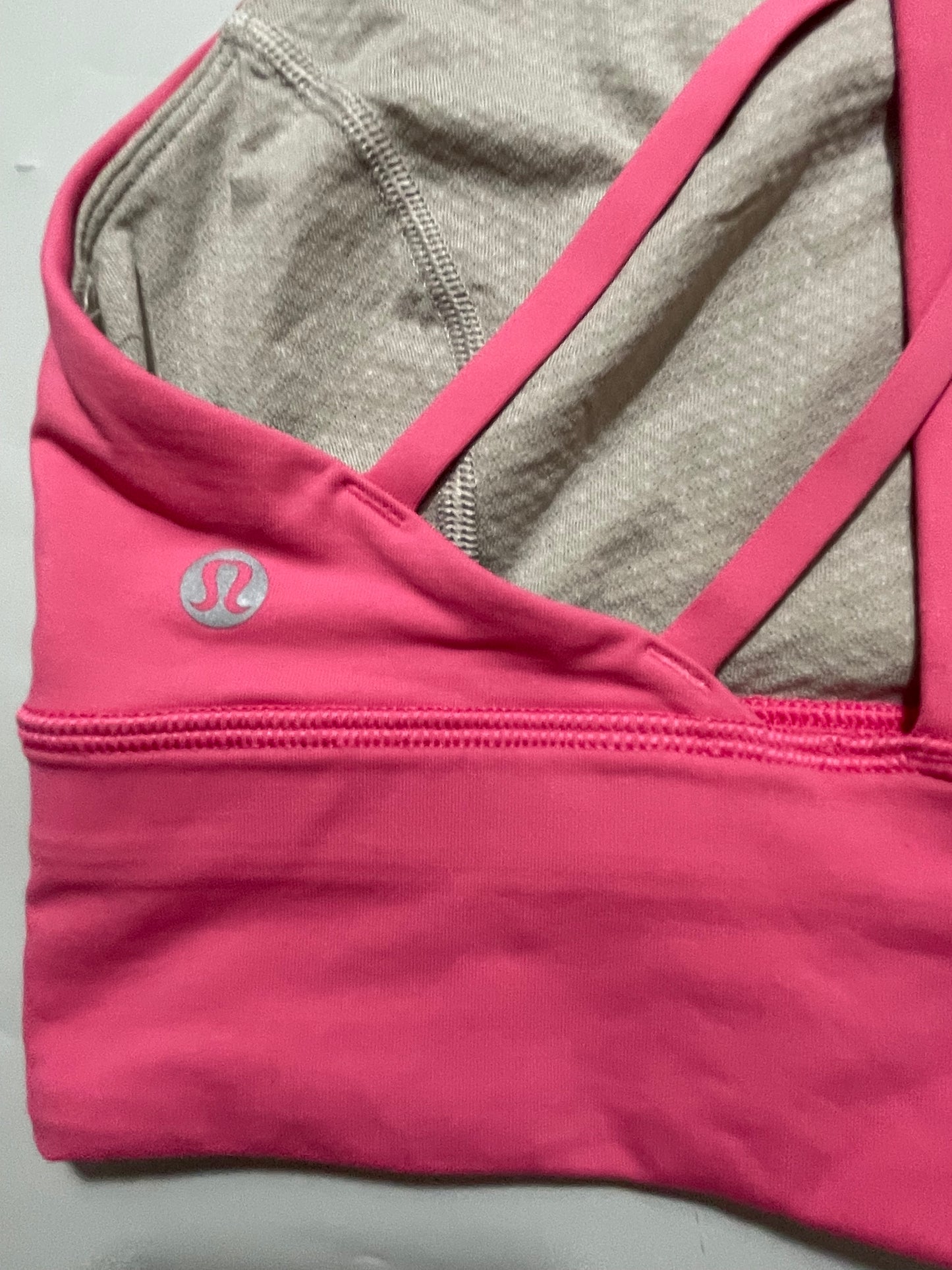 Lululemon Pink Croppd Sports Top UK 10 image 2