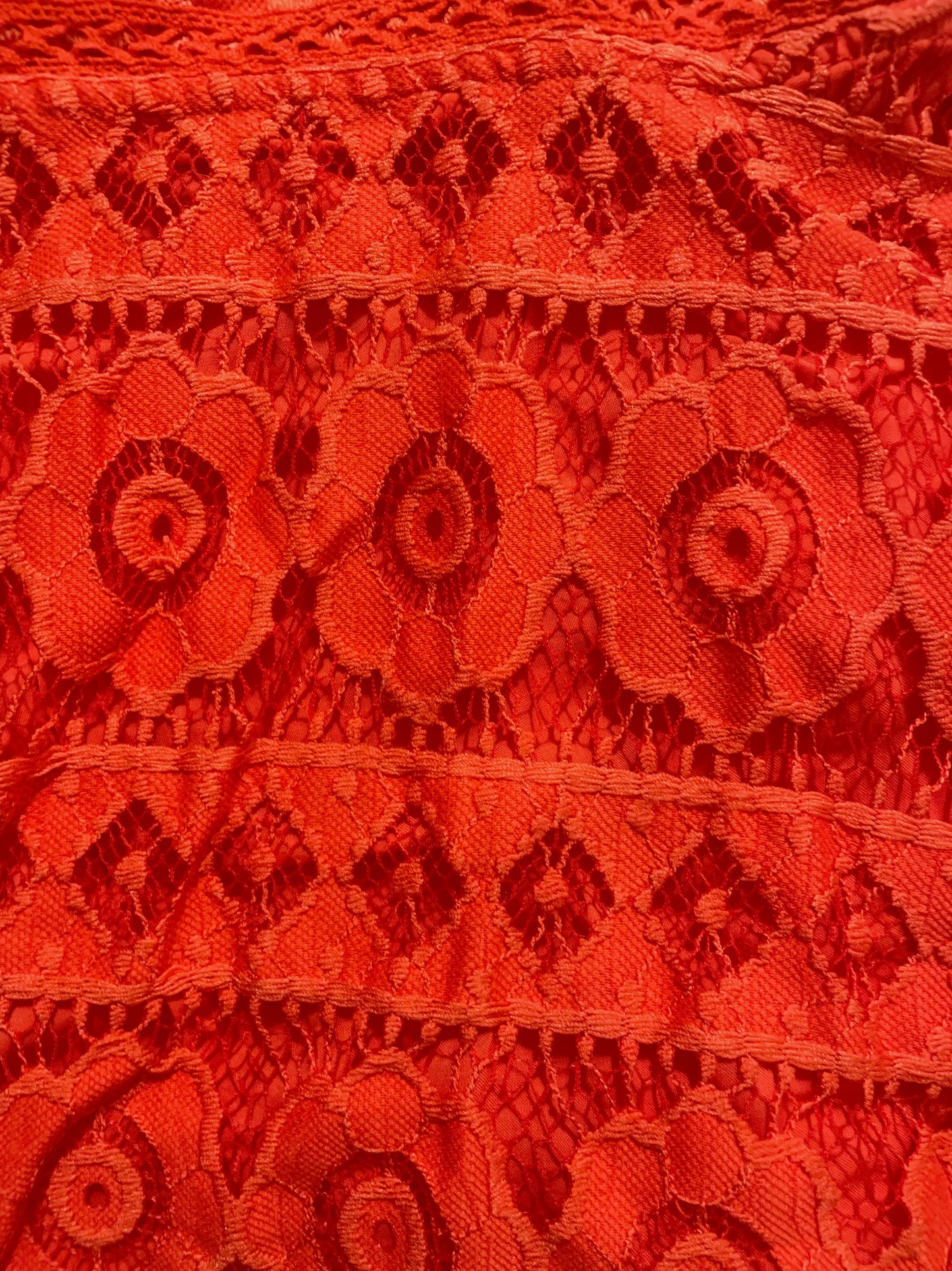 Free People Orange Lace Dress XS image 4