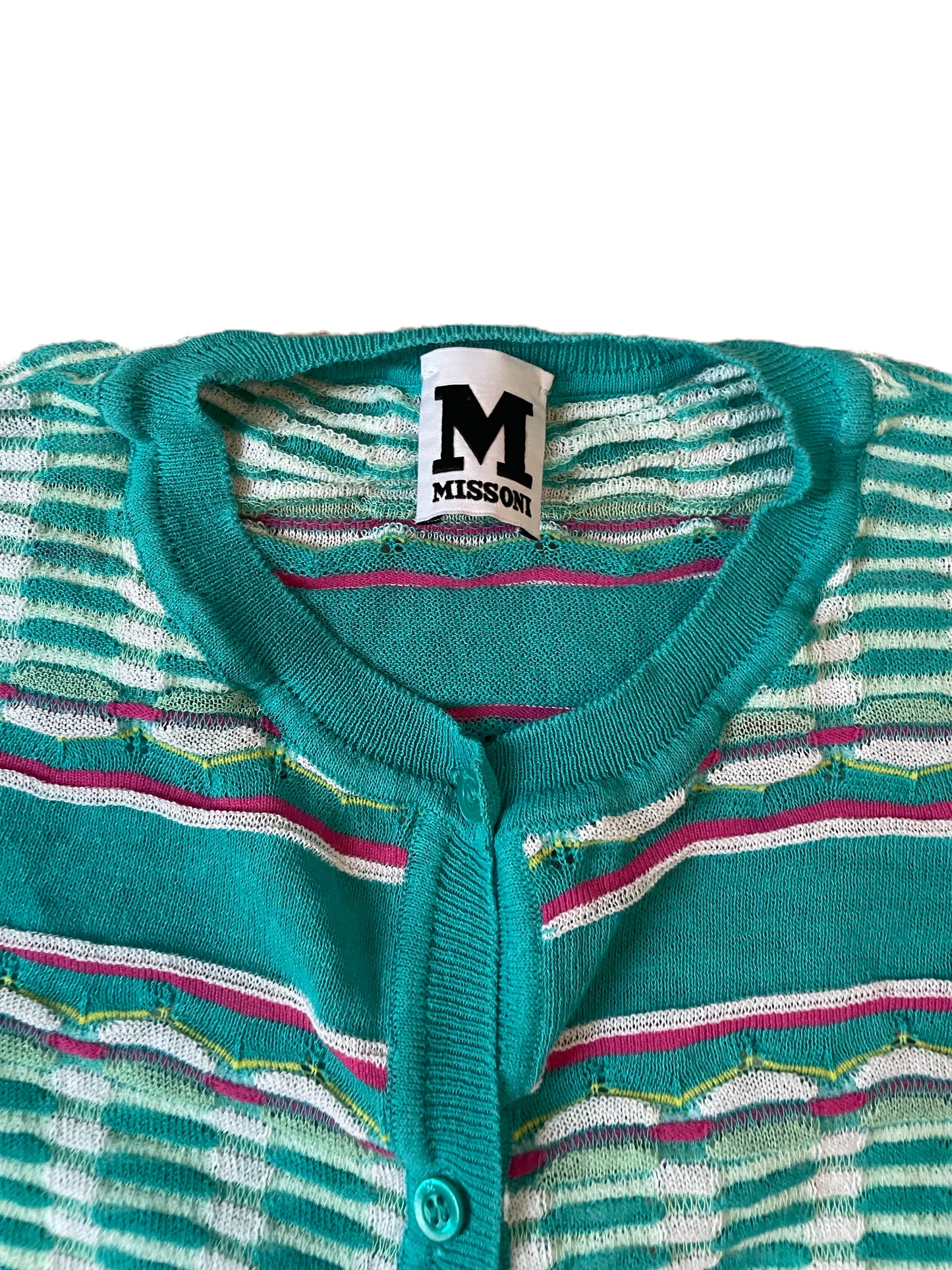M Missoni Green Cardigan UK 12 image 2
