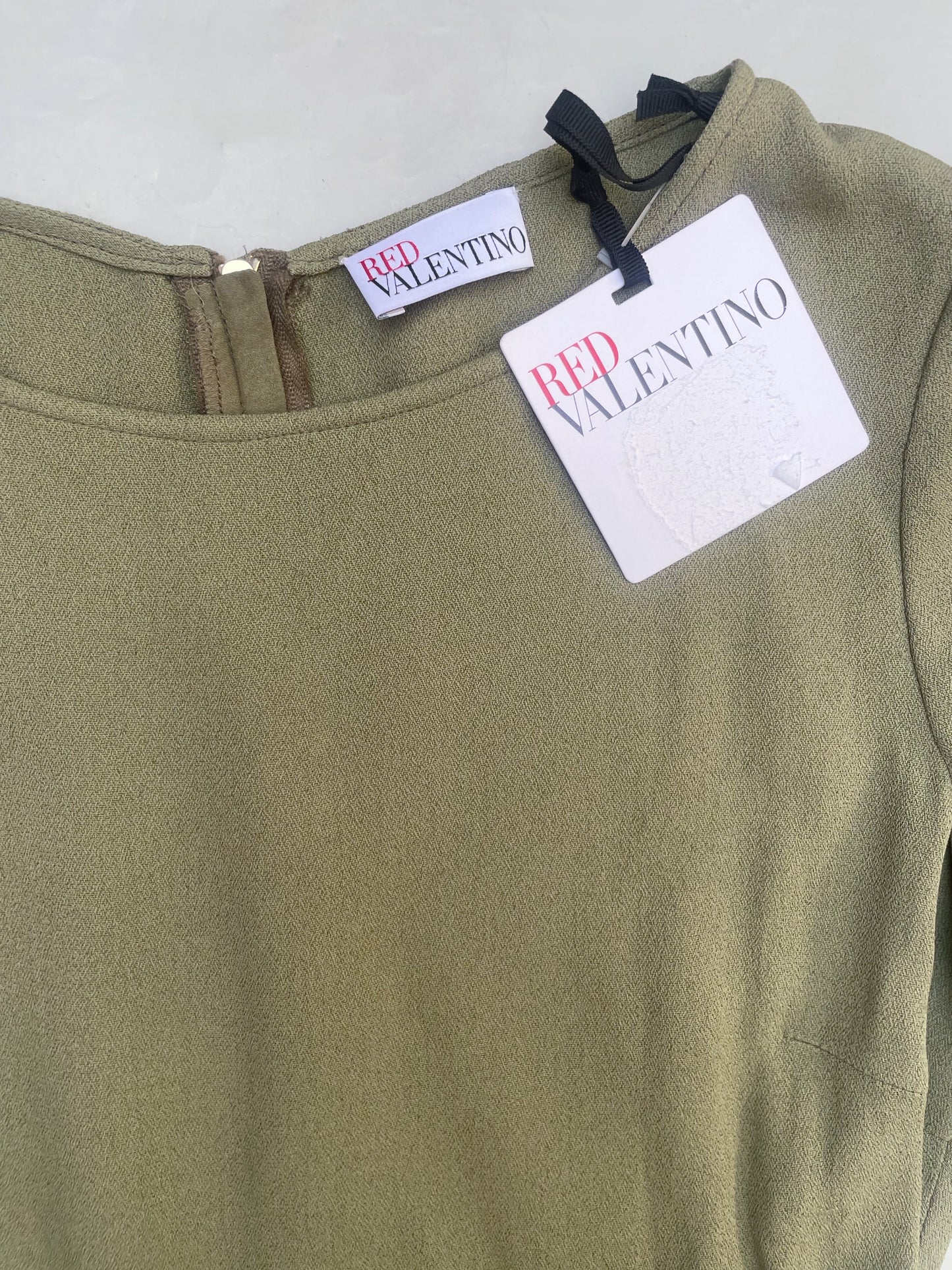 New With Tags Red Valentino Khaki Dress UK 8 image 2